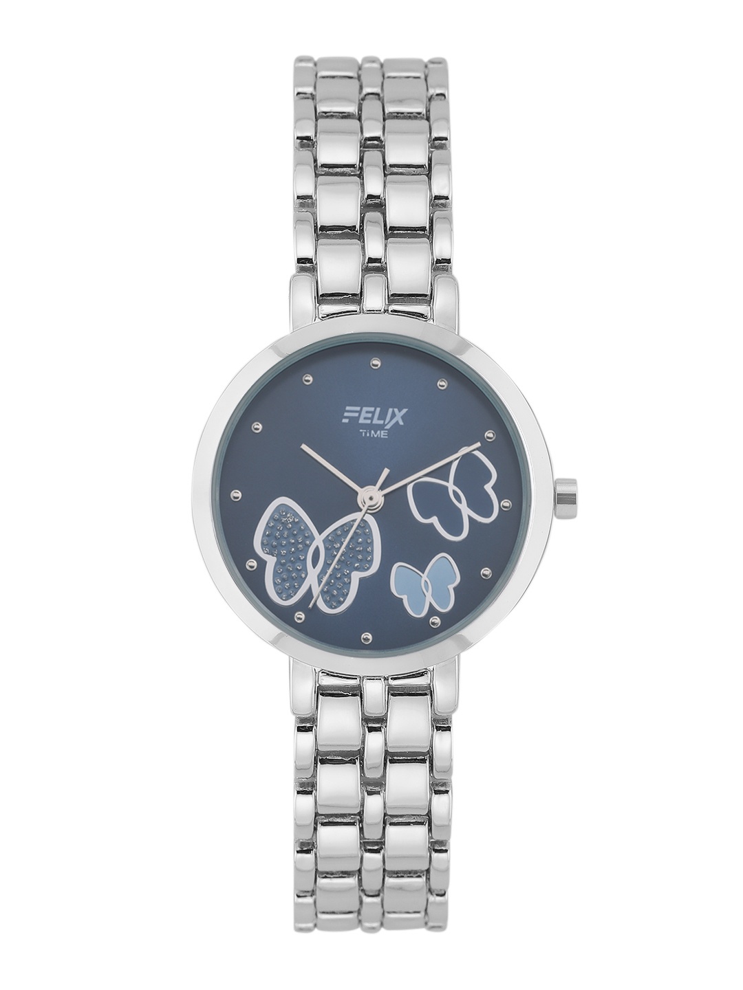 

FELIX Women Blue Dial & Stainless Steel Bracelet Style Analogue Watch F90529LBL