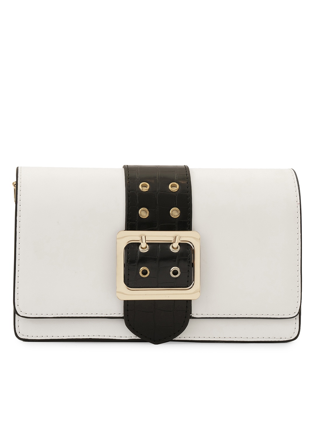 

MIRAGGIO Adrianne White Crossbody Bag with Adjustable & Detachable Strap