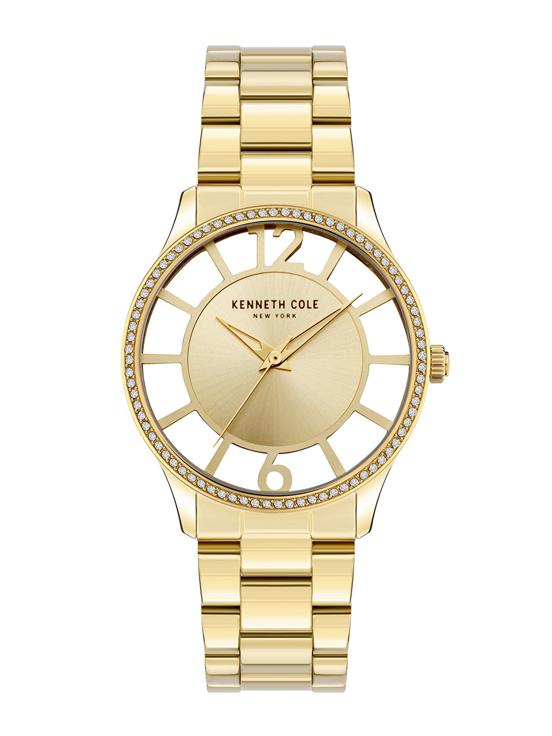 

Kenneth Cole Women Gold-Toned Embellished Dial Analogue Watch - KCWLG2105602LD