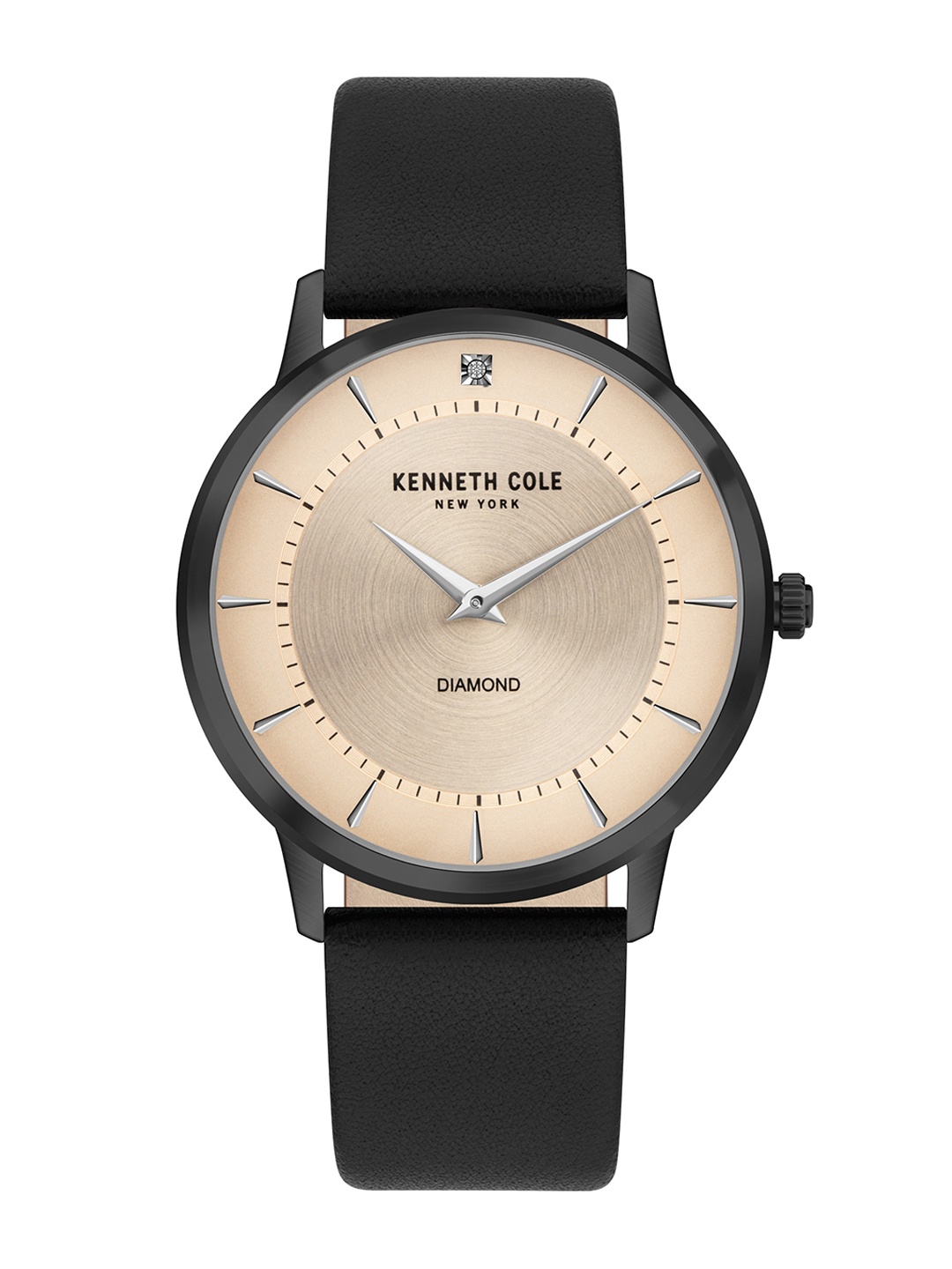 

Kenneth Cole Men Rose Gold-Toned Dial & Black Analogue Watch - KCWGA2106301MN