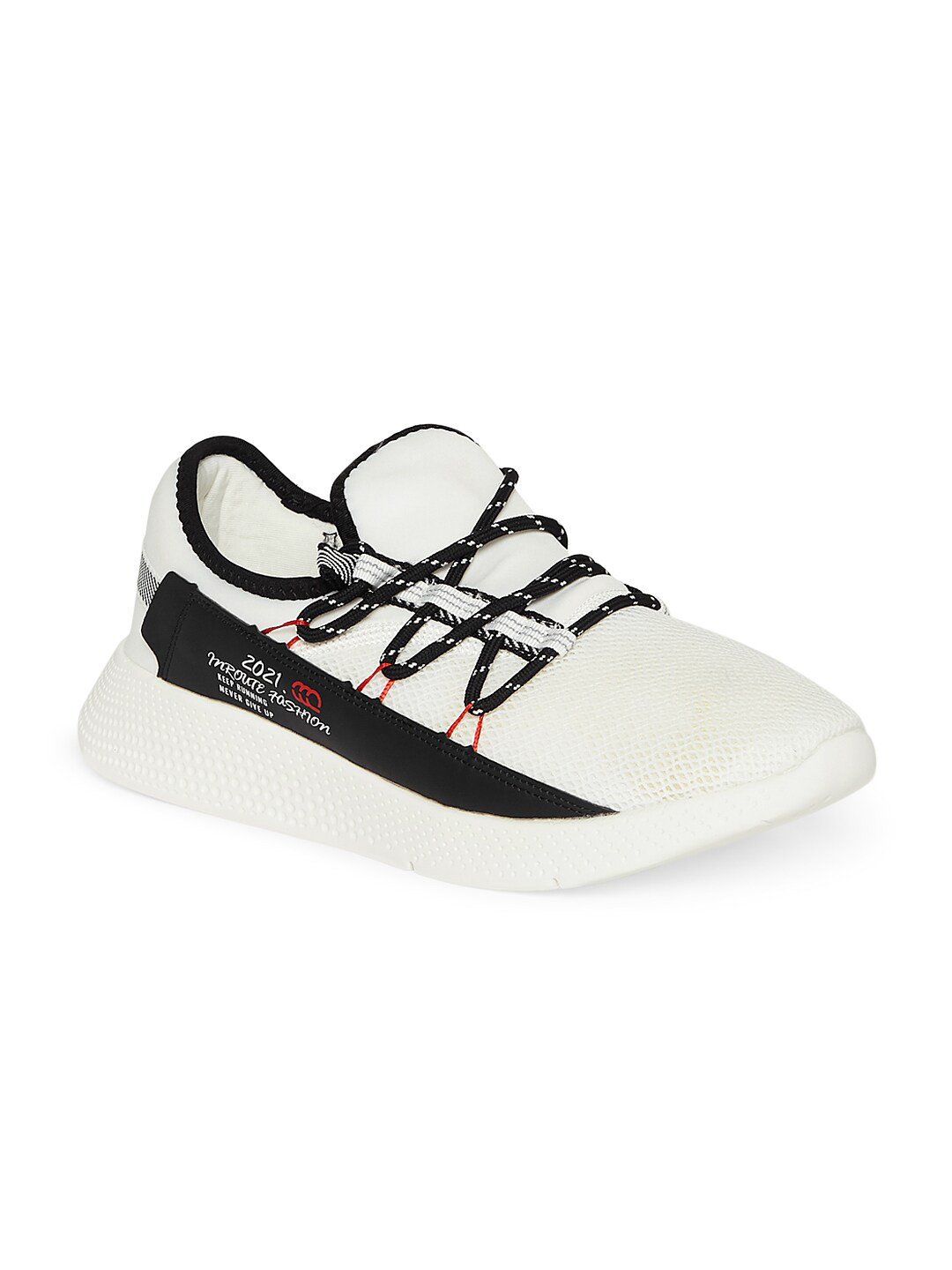 

Ajile by Pantaloons Men White & Black Running Sports Shoes