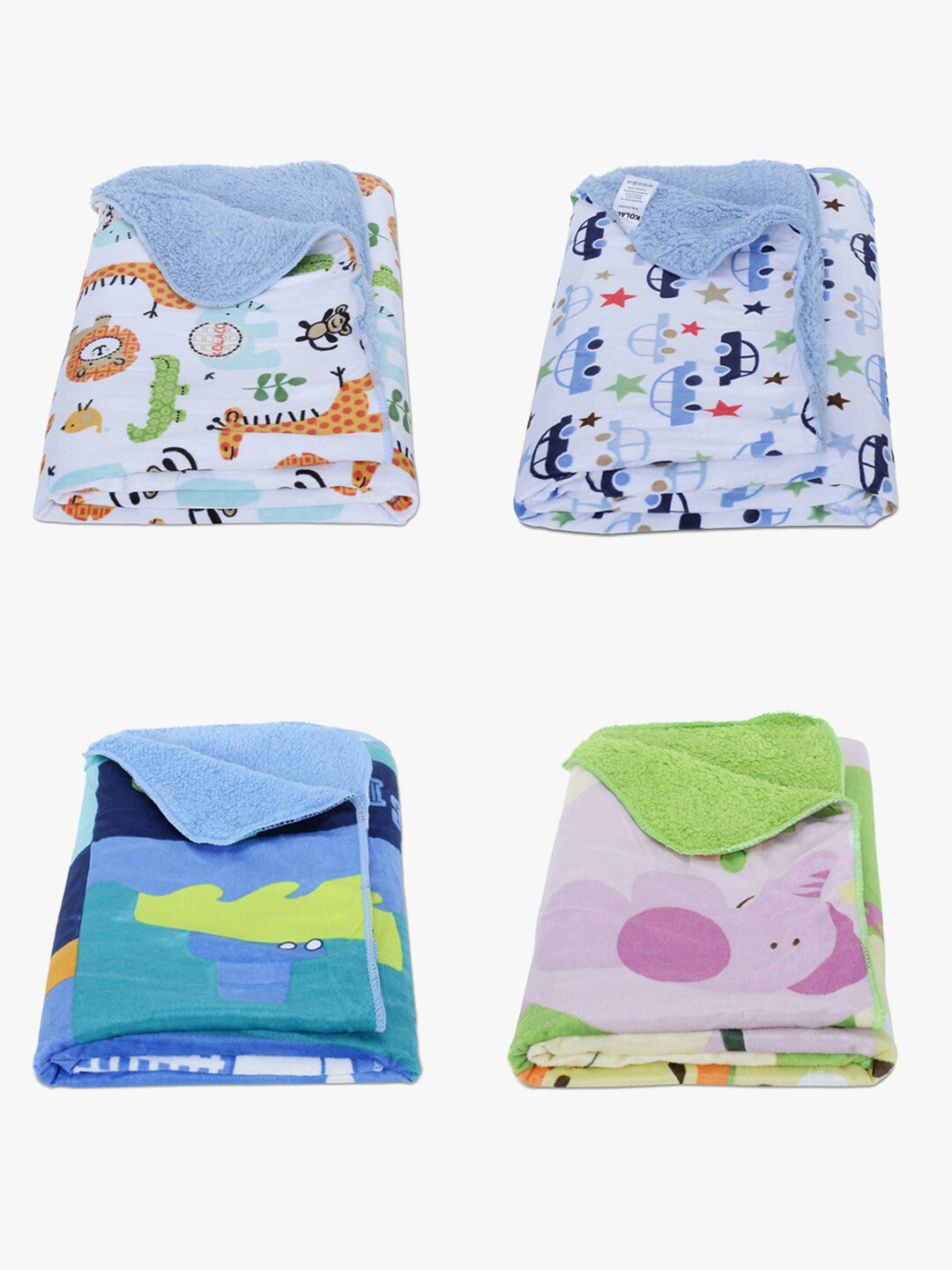 

POKORY Kids Assorted Cartoon Characters Single Bed 110 GSM AC Room Blankets