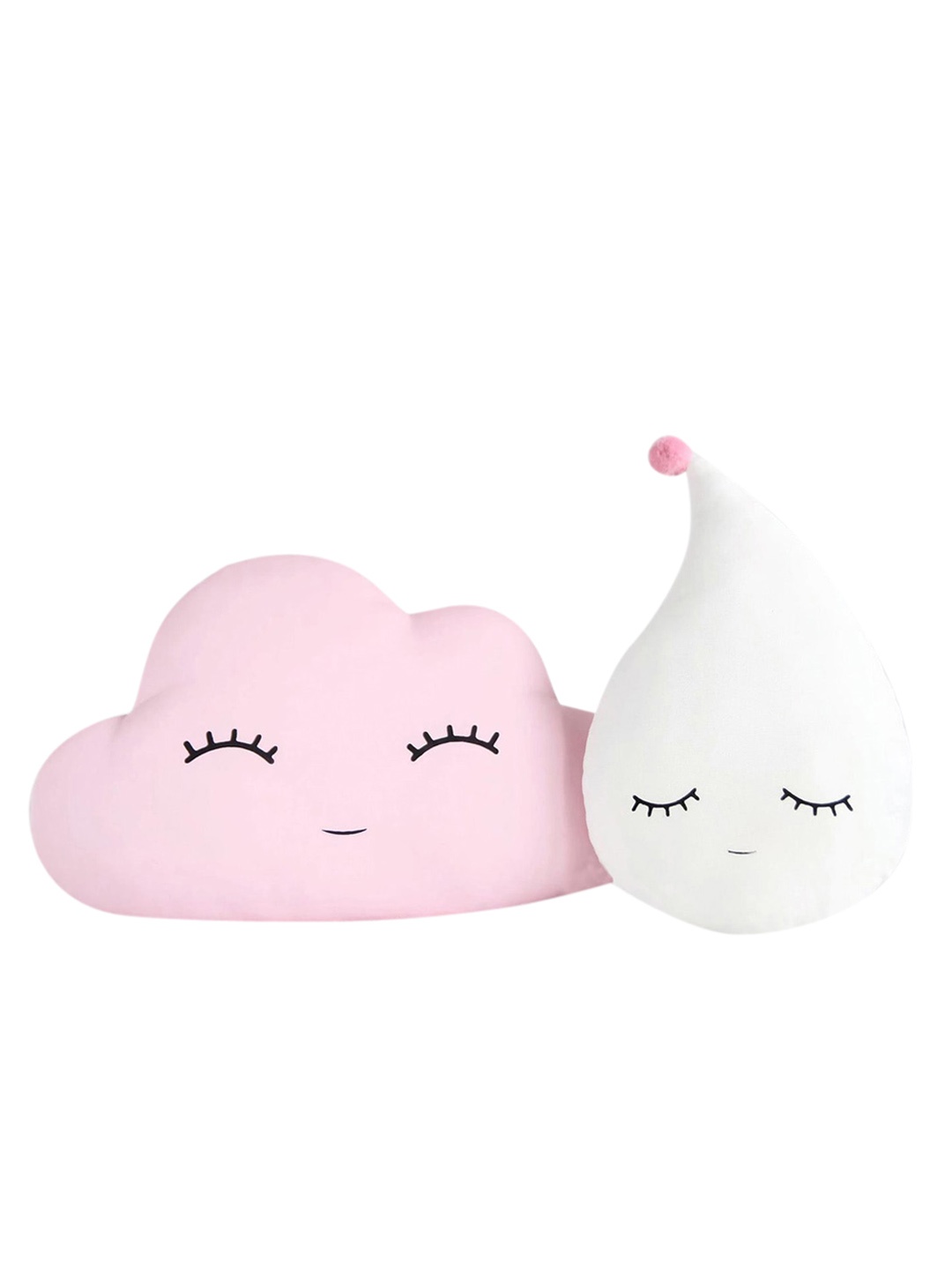 

STYBUZZ Set Of 2 Cloud & Rain Cushions, Pink