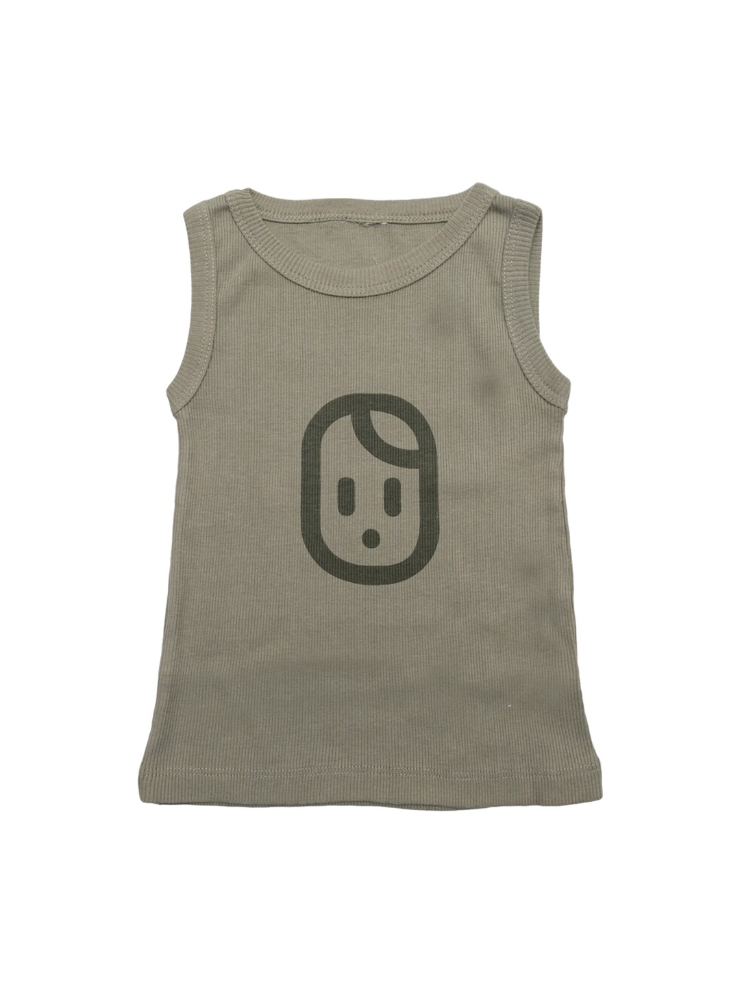 

Nino Bambino Kids Olive Green Solid Pure Cotton Innerwear Vests