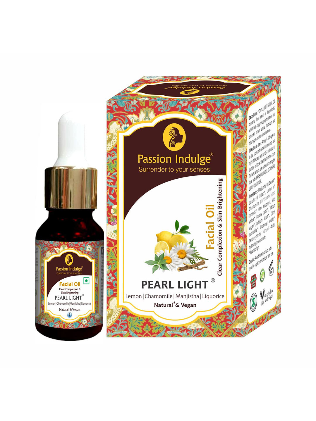 

Passion Indulge Unisex Pearl Light Face Oil, White