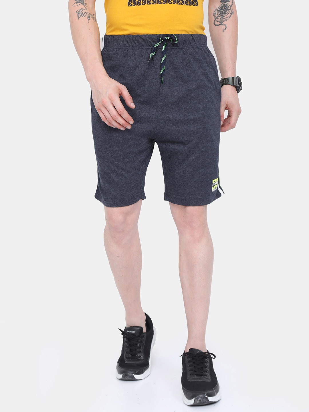 

ARDEUR Men Blue Regular Shorts