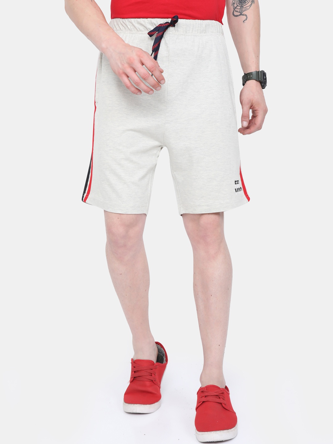 

ARDEUR Men Off White Regular Shorts