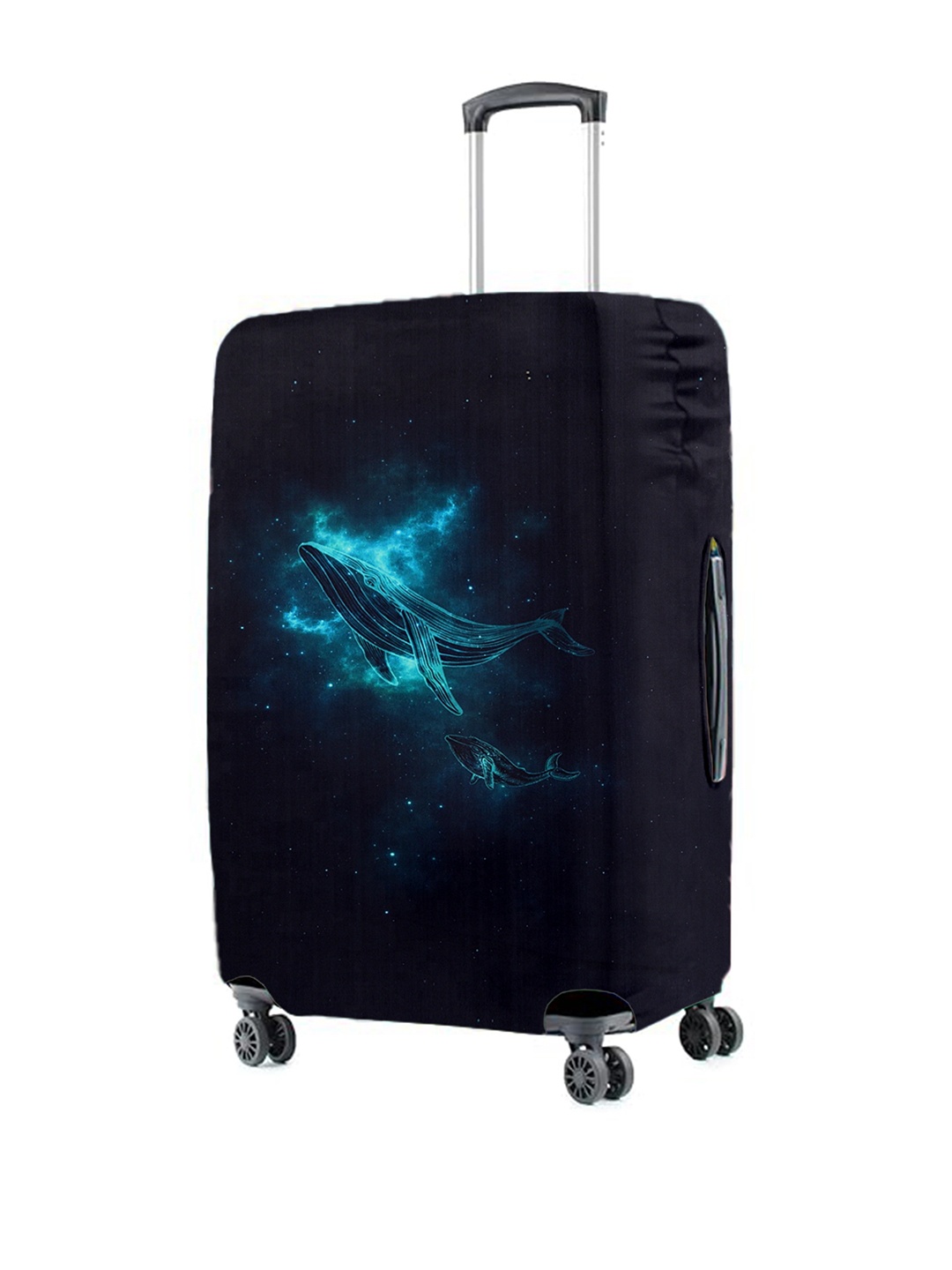 Cortina Black Printed Protective Medium Trolley Bag Cover