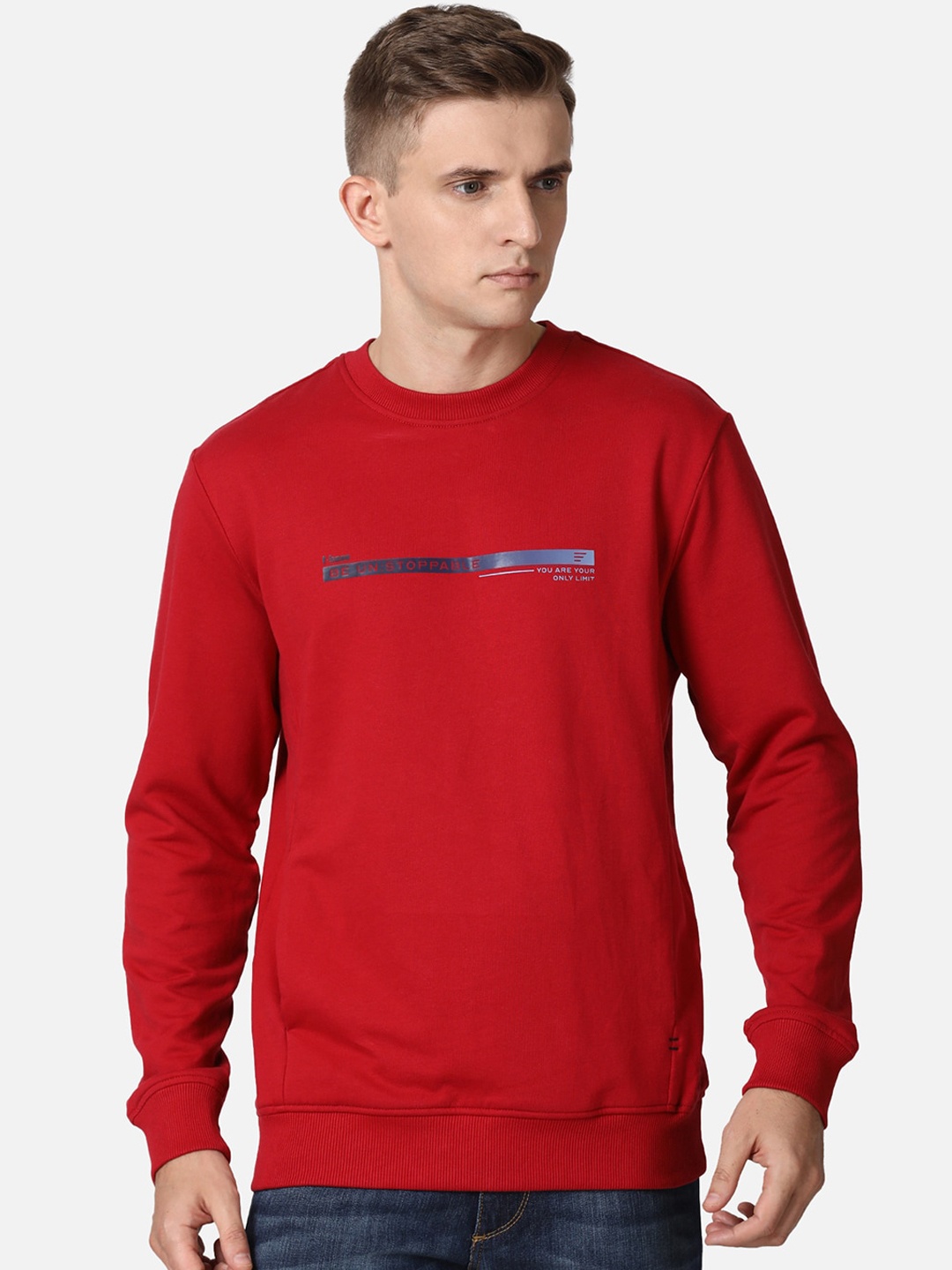 

t-base Men Red Sweatshirt