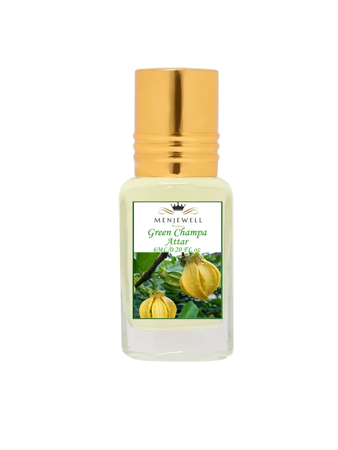 

Menjewell Fragrances Unisex Green Champa Long Lasting Attar/Perfume, Transparent