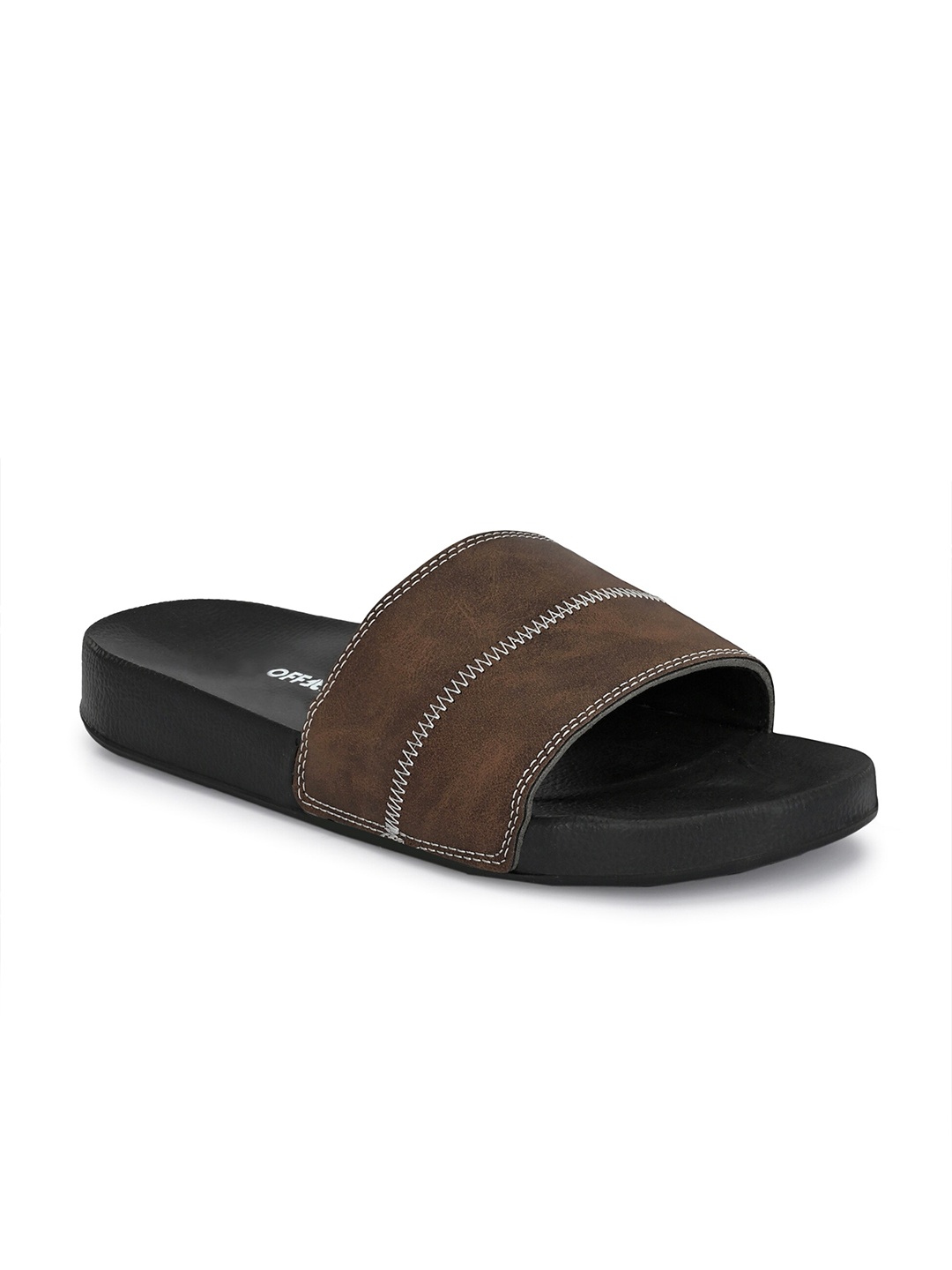 

OFF LIMITS Men Tan & Black Sliders