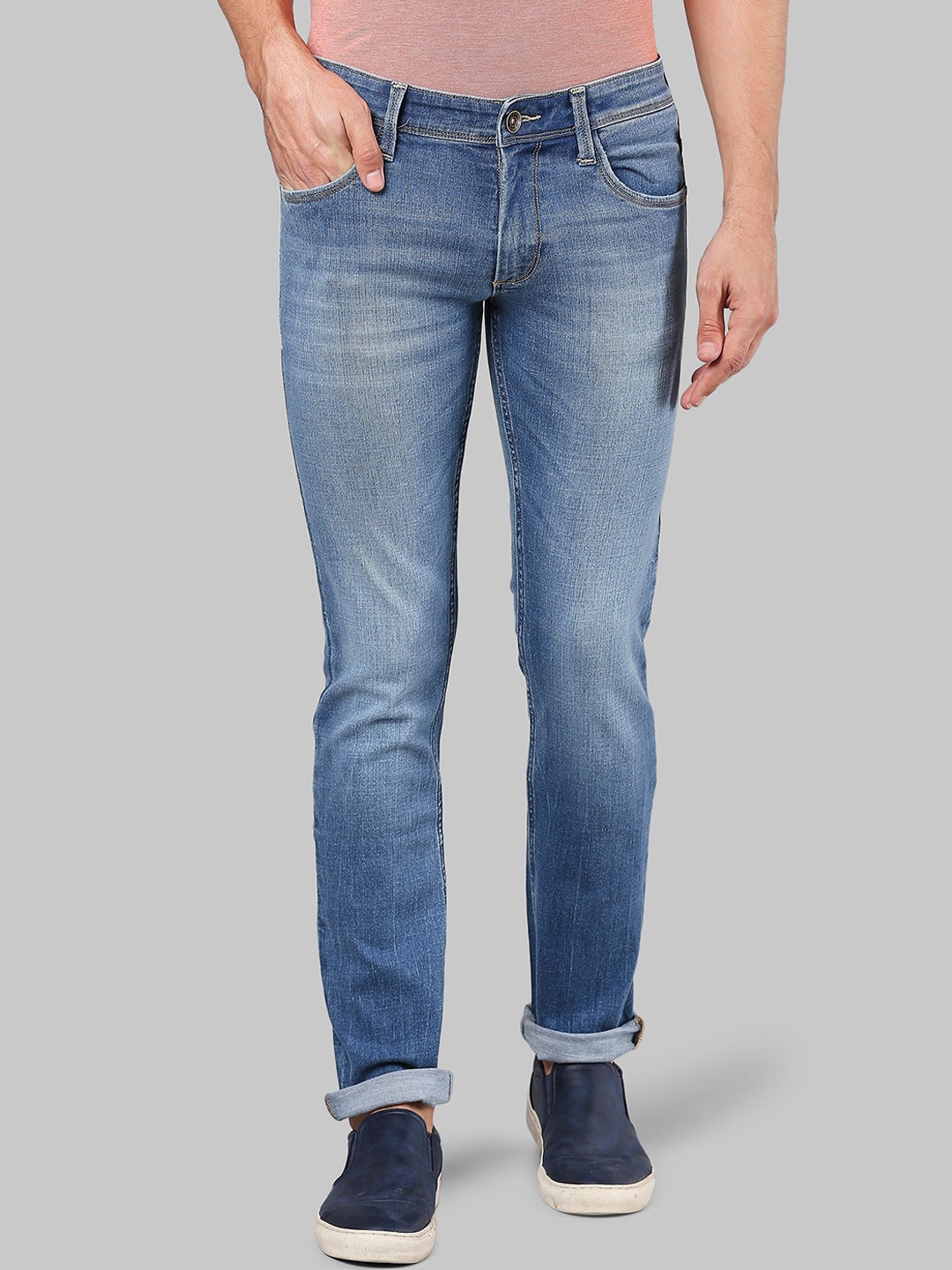 

Park Avenue Men Blue Heavy Fade Jeans