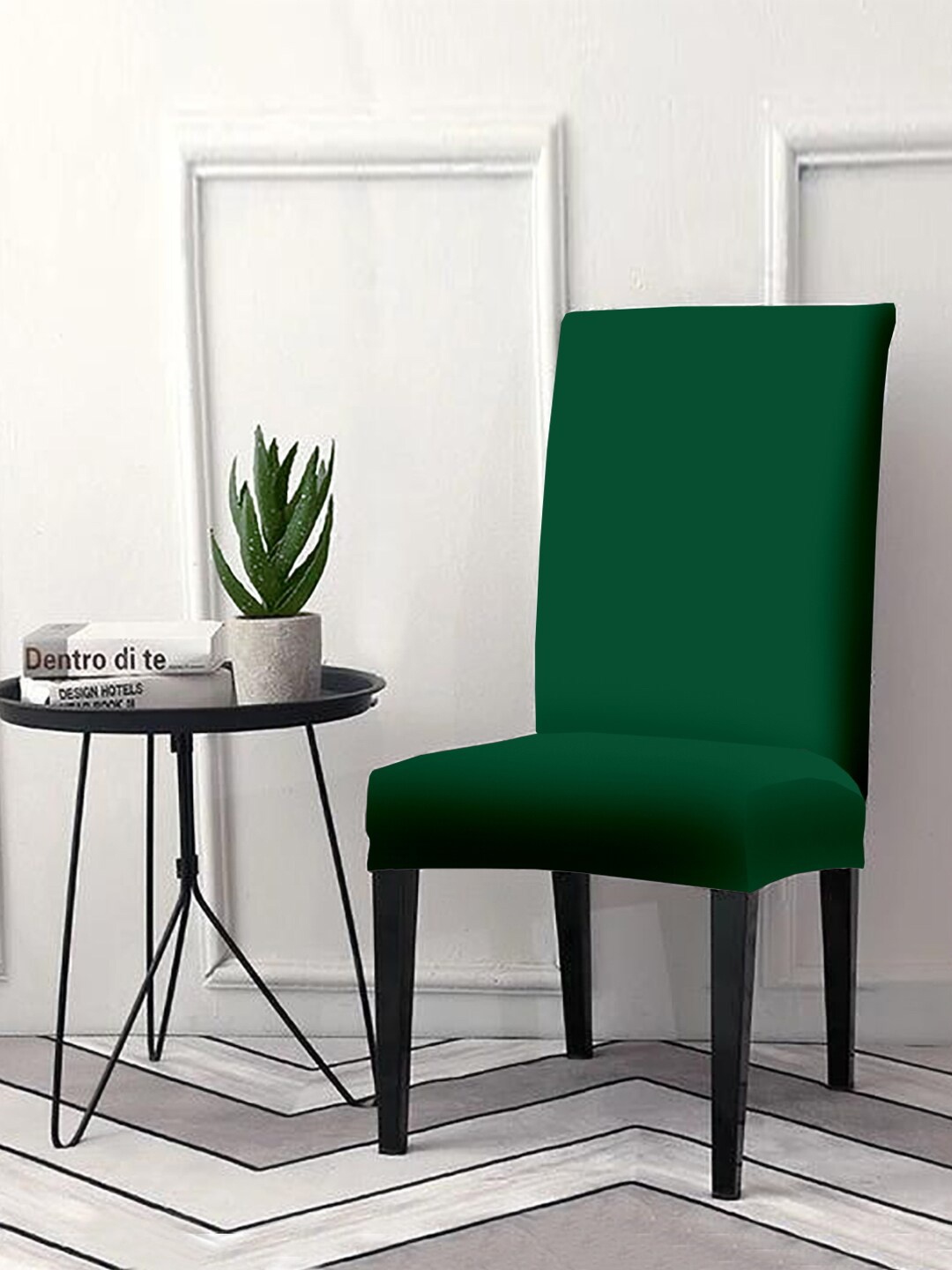

Cortina Green Solid Chair Cover