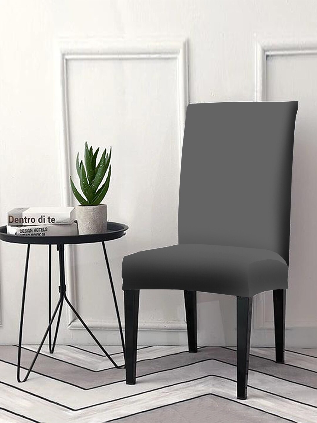 

Cortina Grey Solid Chair Cover