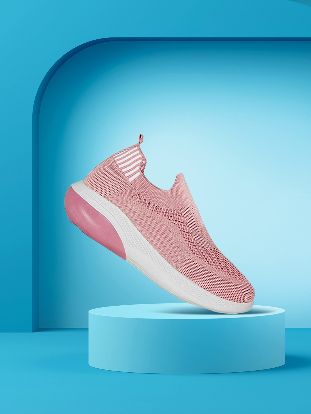 

Forever Glam by Pantaloons Women Pink Textile Running Non-Marking Shoes