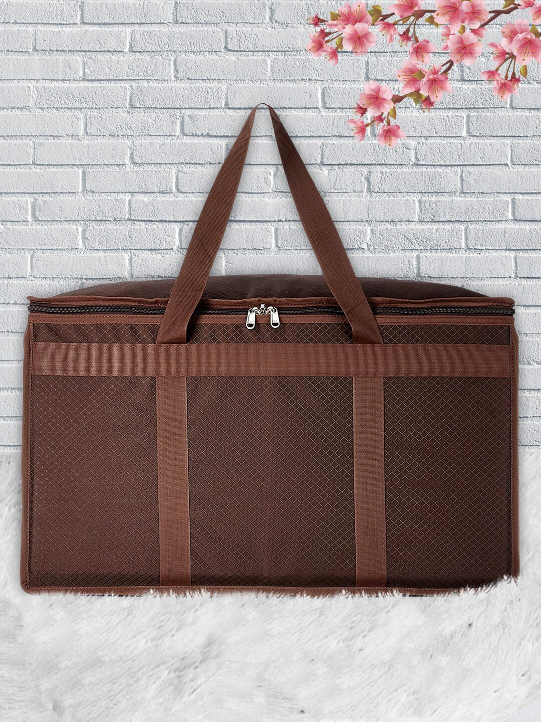 

Kuber Industries Brown Solid Storage Bag