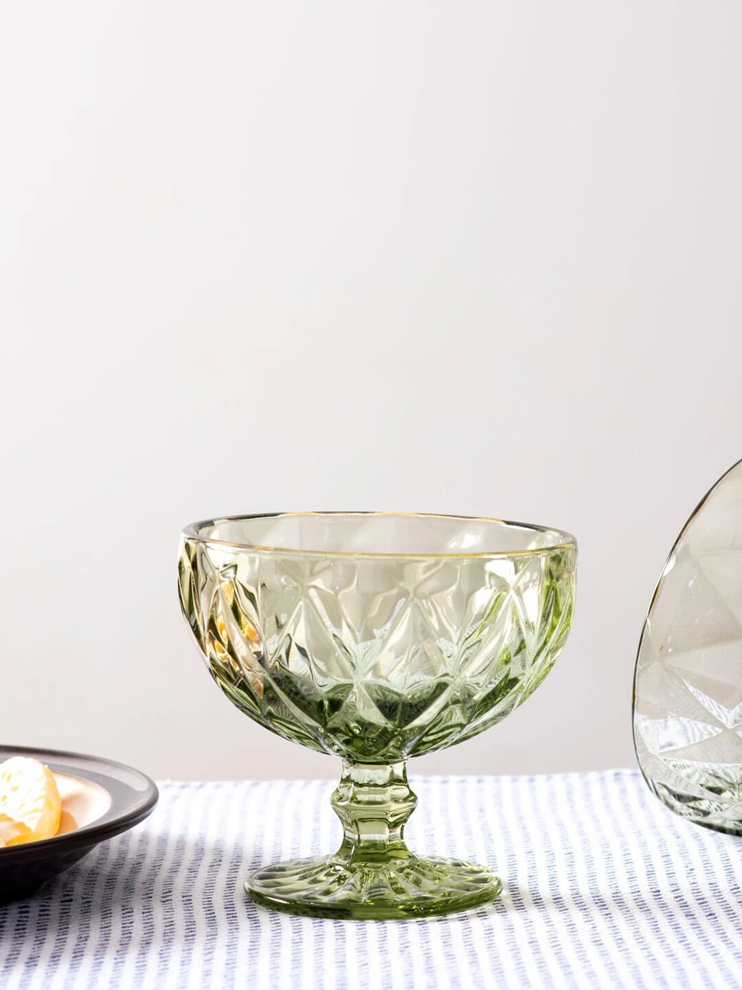 

THEDECORKART Set Of 2 Green Champagne Glass