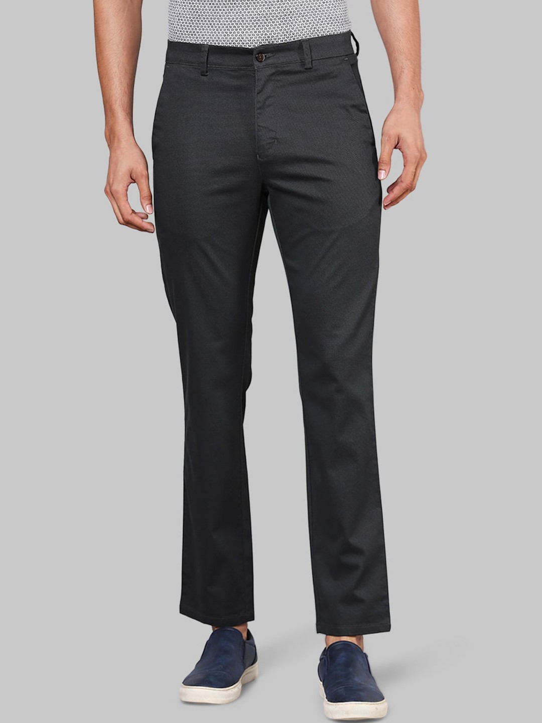 

Park Avenue Men Navy Blue Trousers