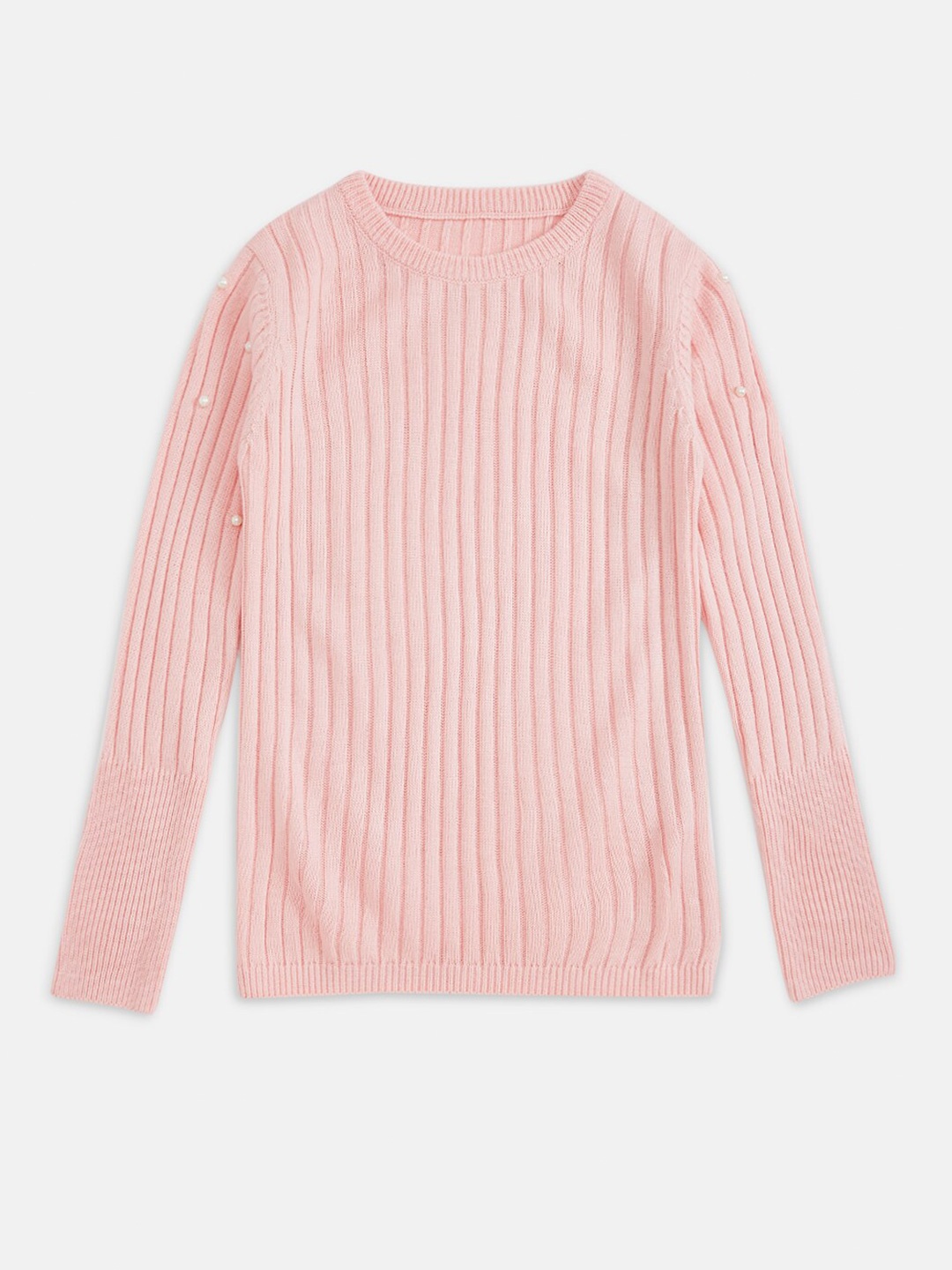 

Pantaloons Junior Girls Pink Knitted Pullover