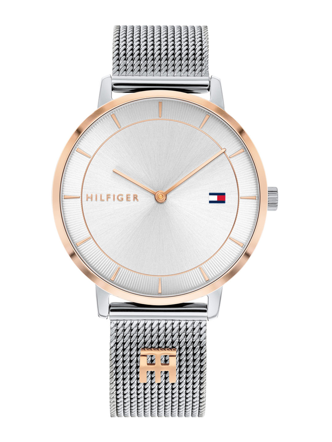 

Tommy Hilfiger Women White Dial & Steel Toned Bracelet Style Straps Analogue Watch