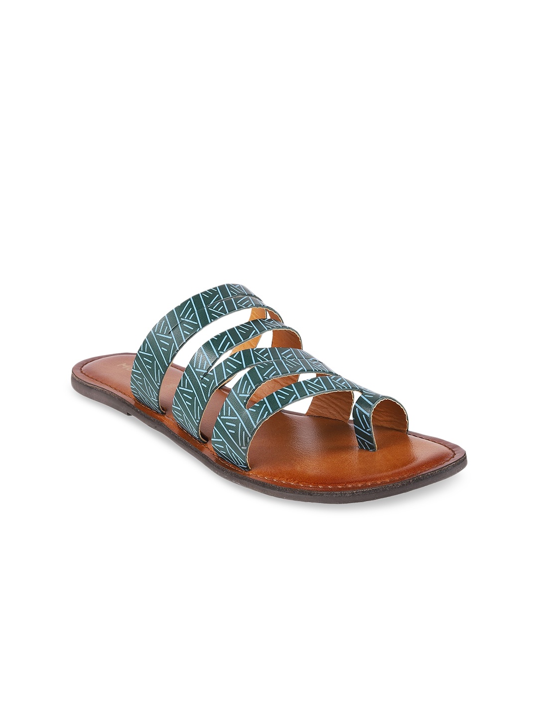 

Mochi Women Blue One Toe Flats