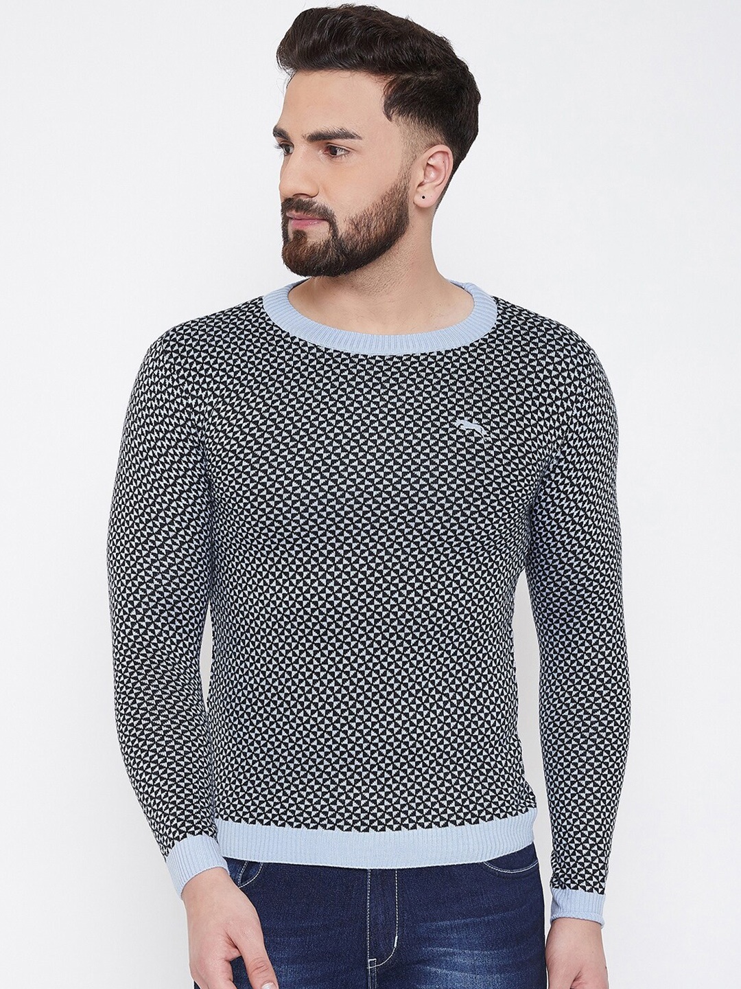 

JUMP USA Men Blue Pullover