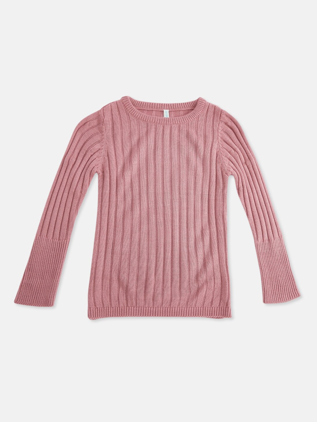 

Pantaloons Junior Girls Pink Striped Pullover