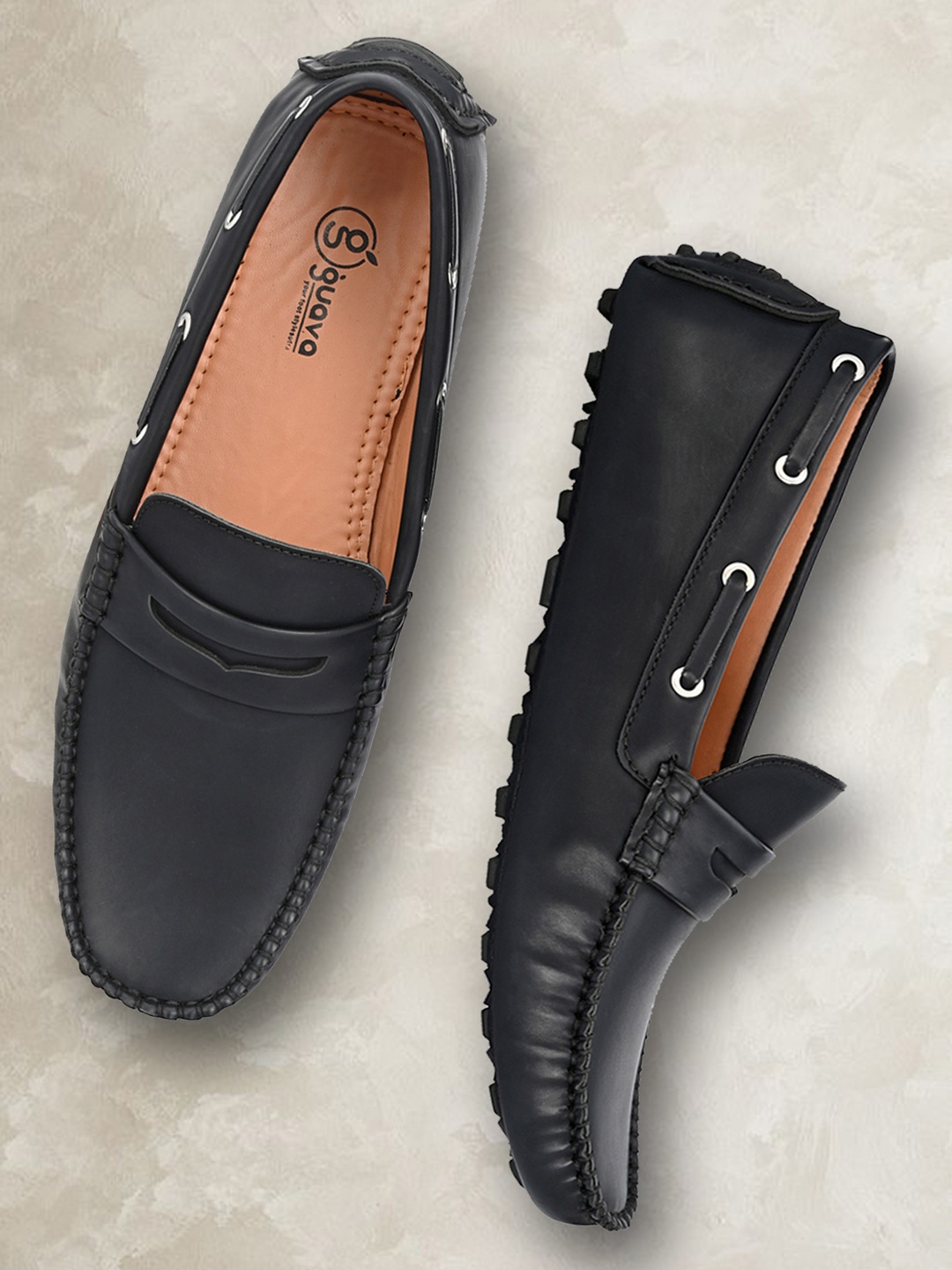 

Guava Men Black Loafers