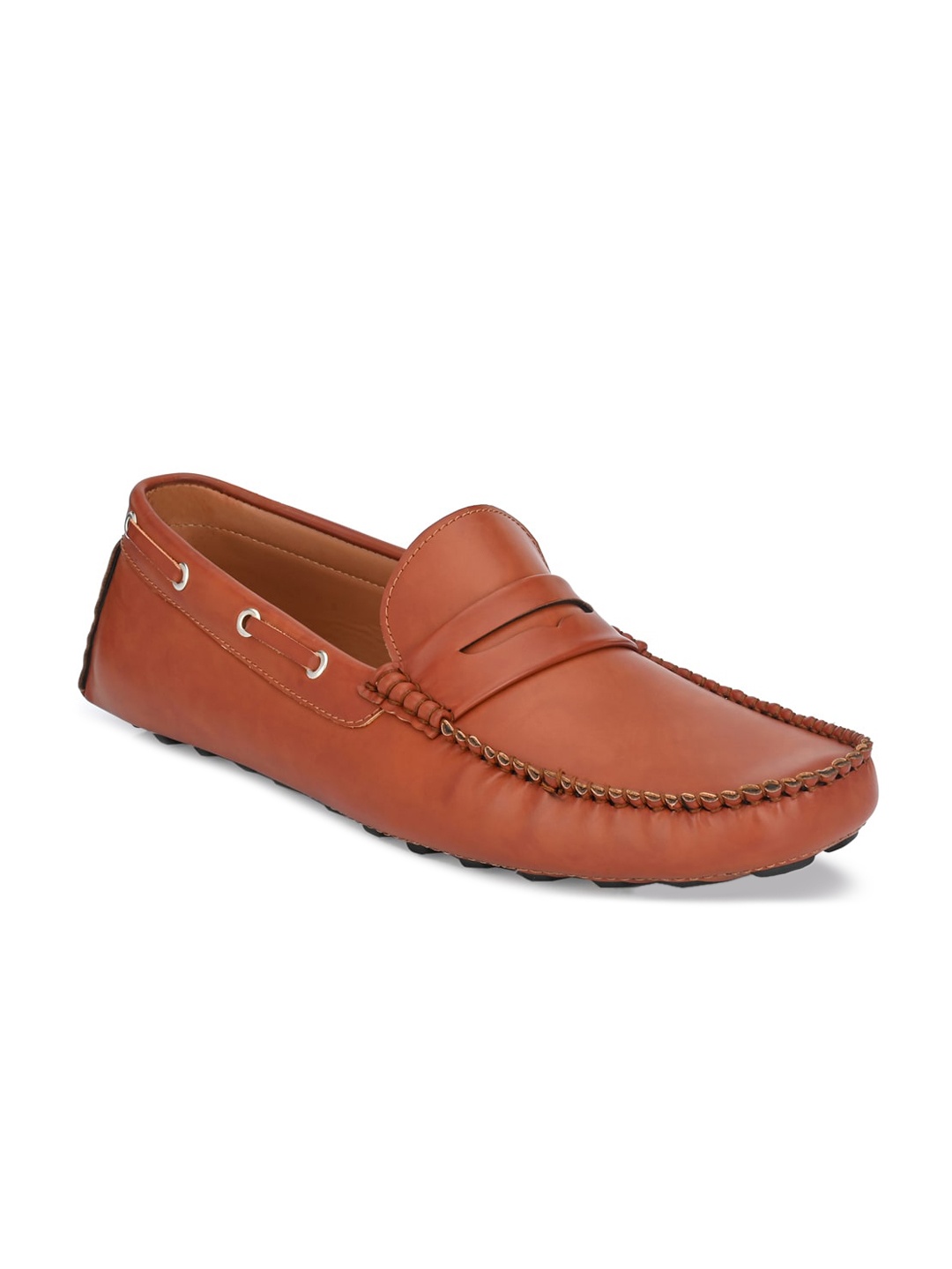 

Guava Men Tan Driving Shoes