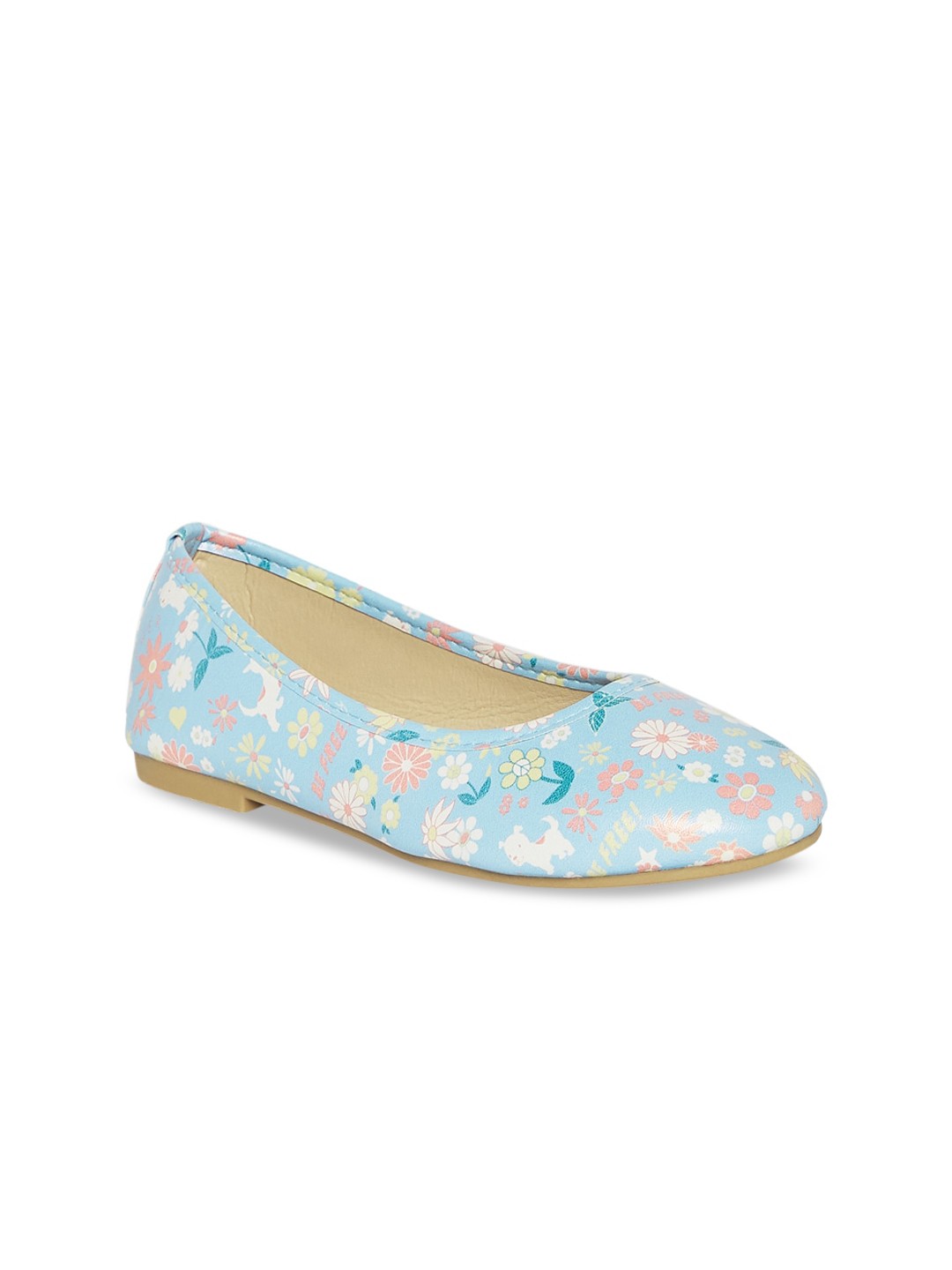 

Pantaloons Junior Girls Blue Floral Printed Ballerinas Flats
