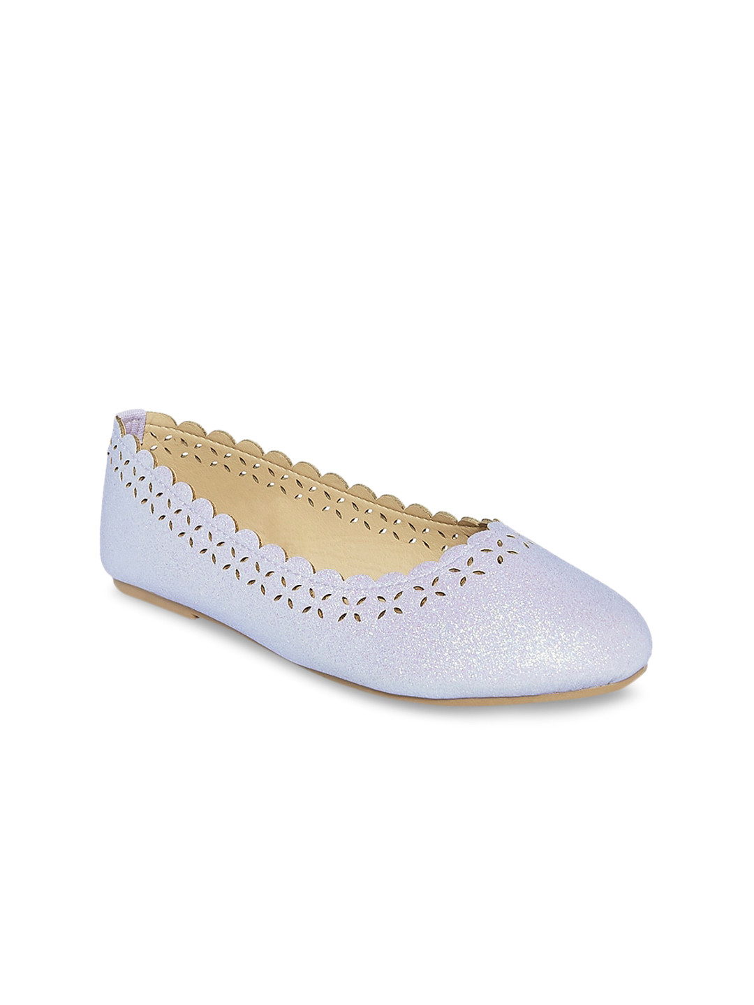

Pantaloons Junior Girls Purple Ballerinas with Laser Cuts Flats