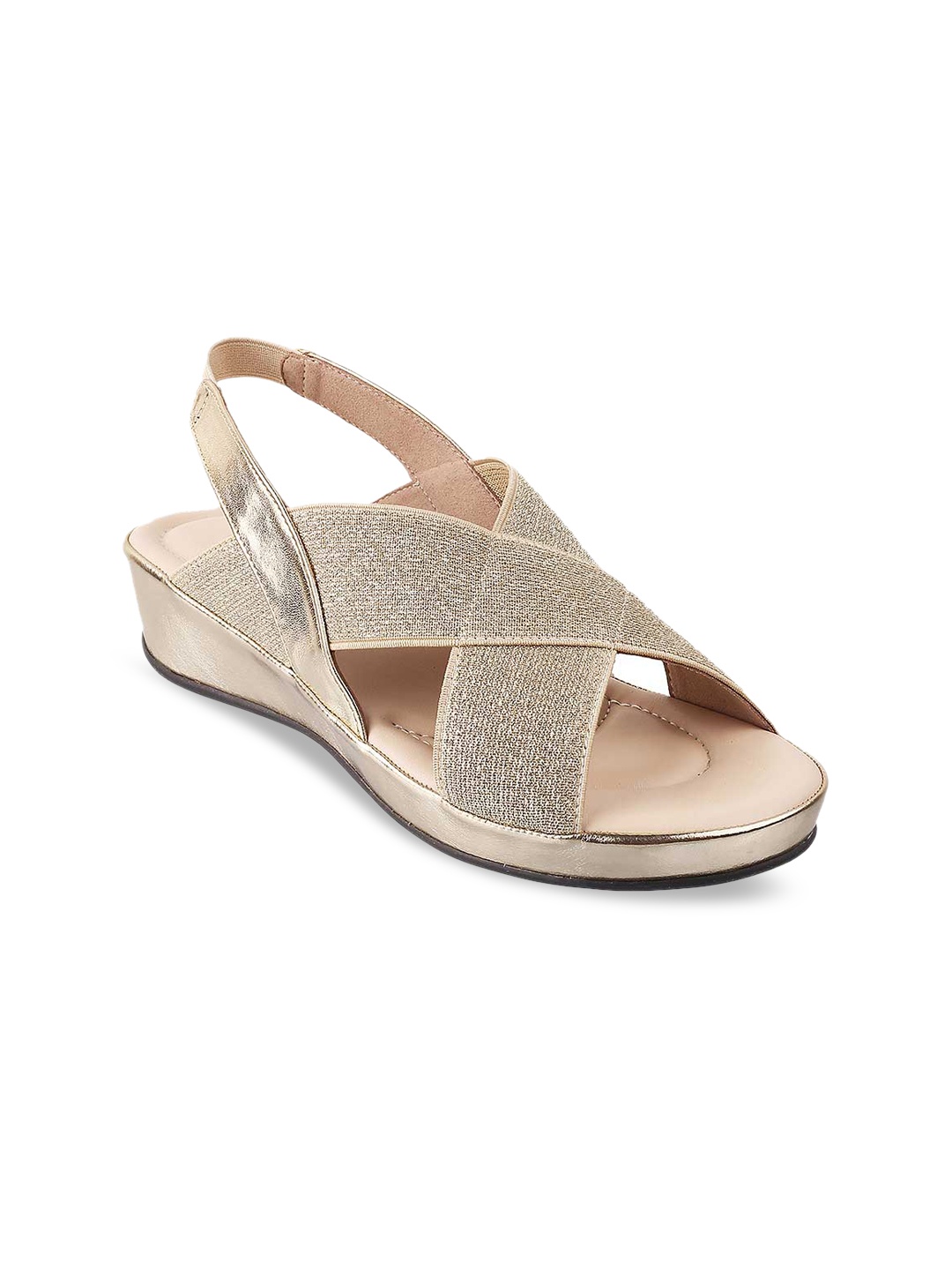 

Catwalk Gold-Toned Textured Comfort Sandals