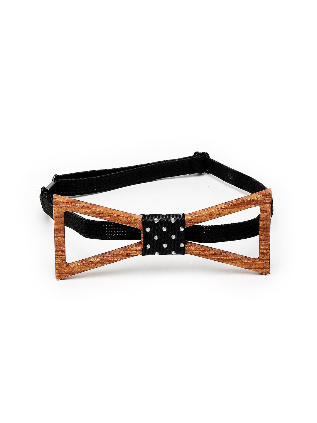 

Alvaro Castagnino Men Brown Printed Wooden Bow Tie