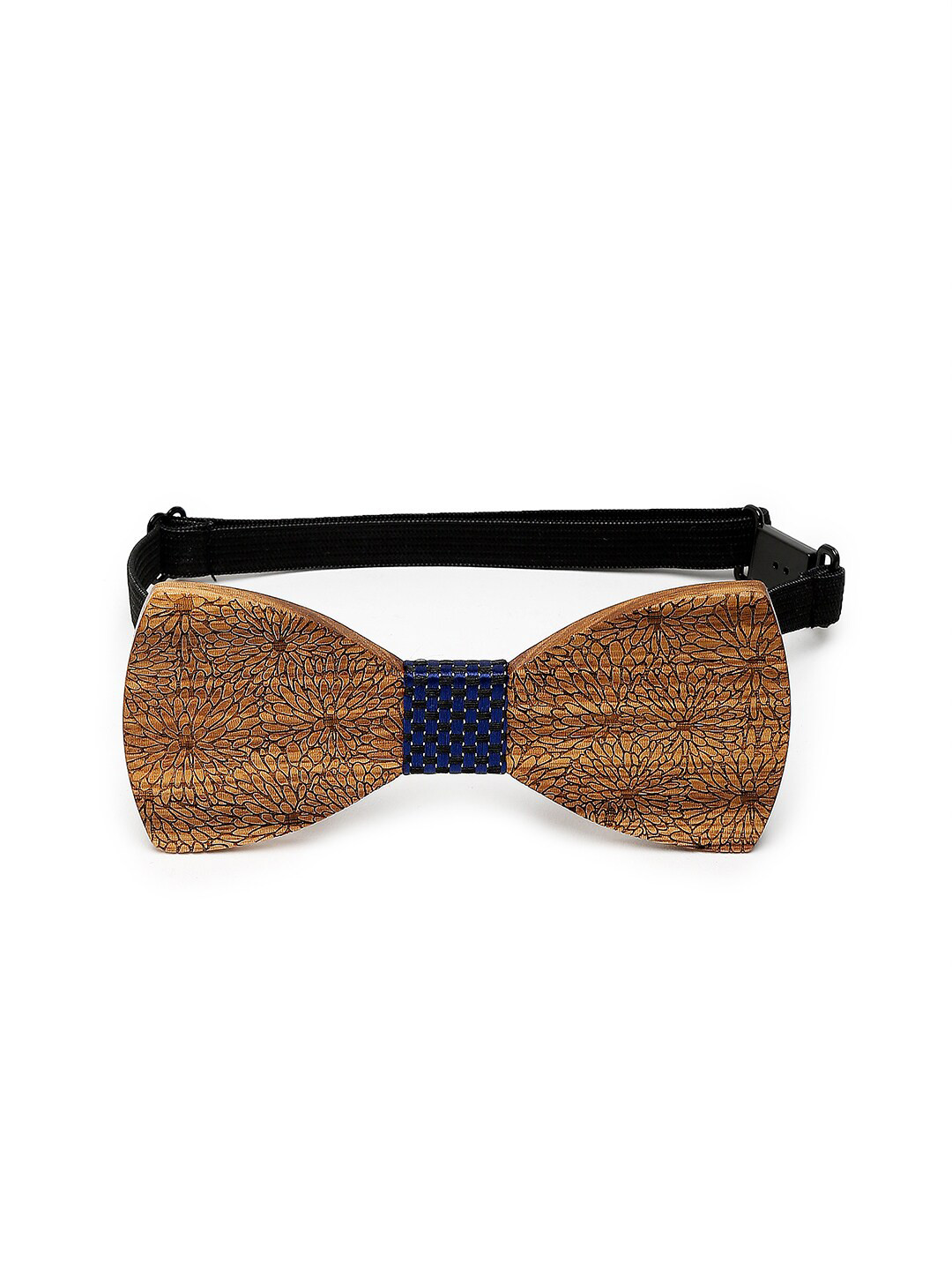 

Alvaro Castagnino Men Brown Printed Wooden Bow Tie
