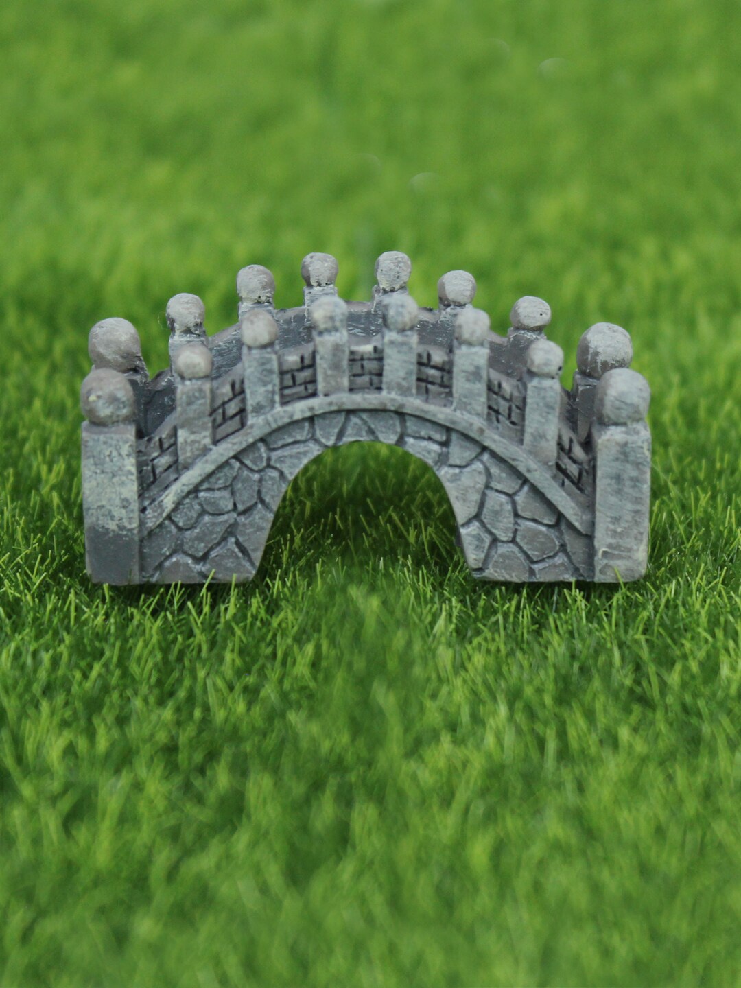 

Wonderland Grey Resin Bridge Garden Accessory