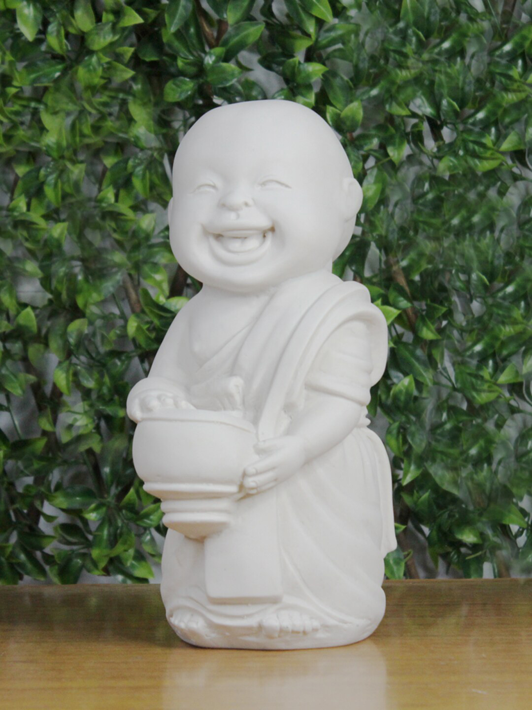 

Wonderland White Monk Standing Garden Accessory
