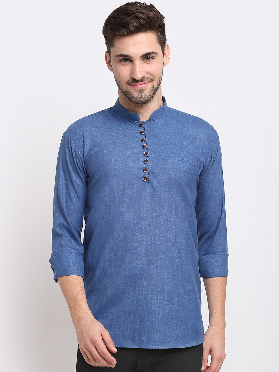 

Jompers Men Blue Kurta