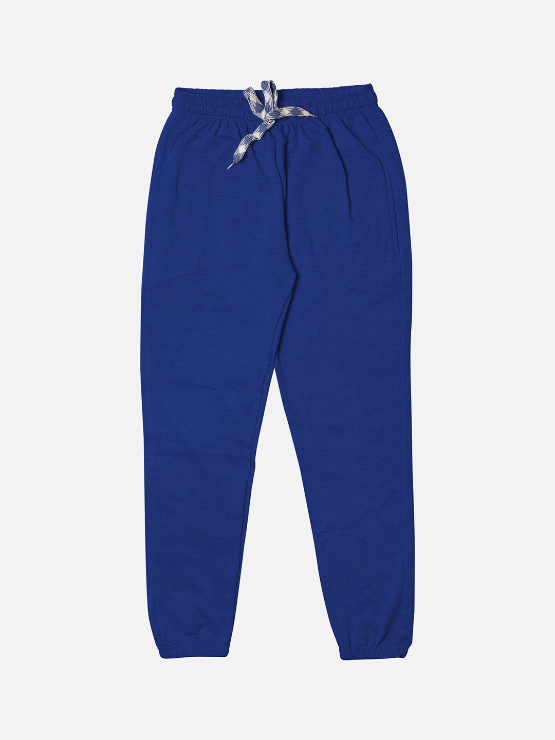 

TINY HUG Boys Blue Solid Cotton Joggers