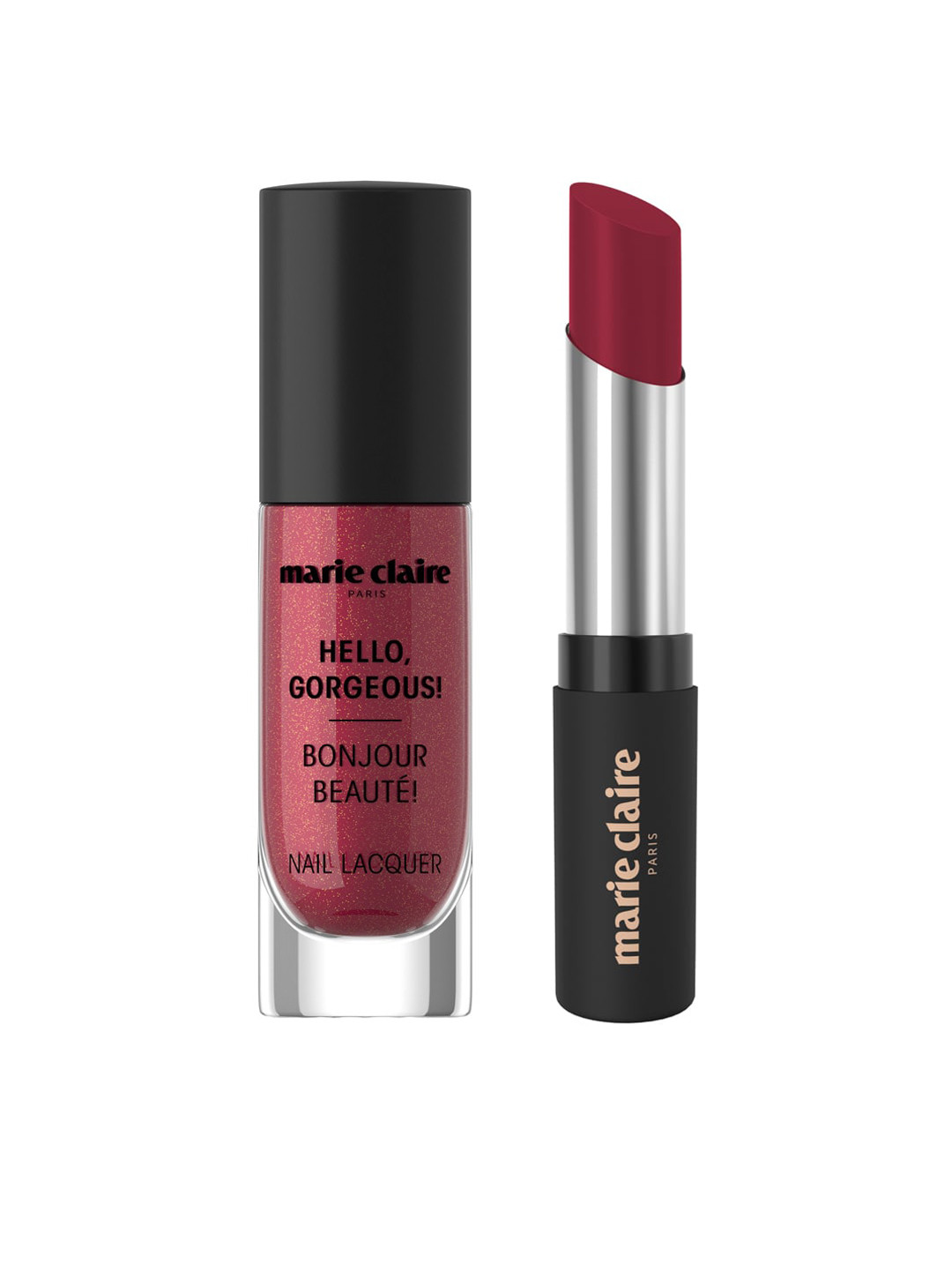 

Marie Claire Set of My Match Lipstick & Nail Lacquer, Red