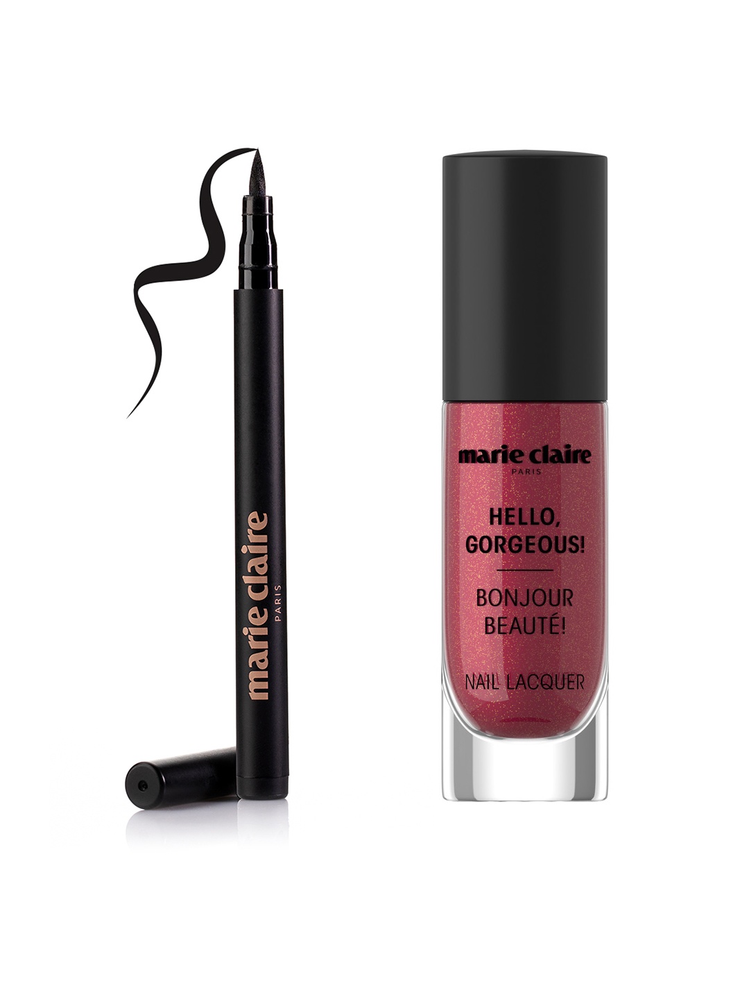 

Marie Claire Hello Gorgeous Sketch Eyeliner and Nail Lacquer - Mtallique Copper, Black