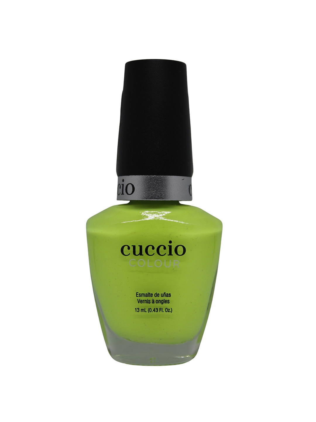 

Cuccio Colour Long Lasting Glossy Nail Polish - Dancing the Dark 25-Free Formula 13 ml, Lime green