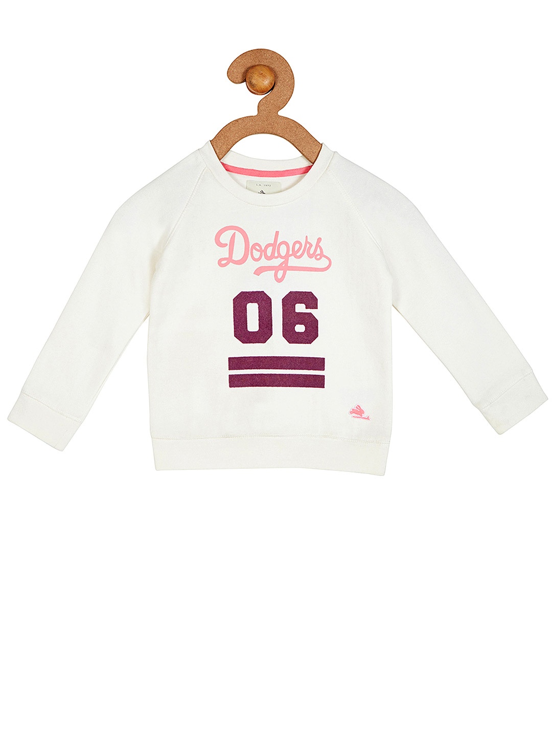 

Cherry Crumble Girls White Printed Sweatshirt