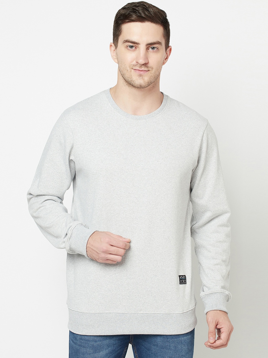 

ELEGANCE Men Grey Sweatshirt