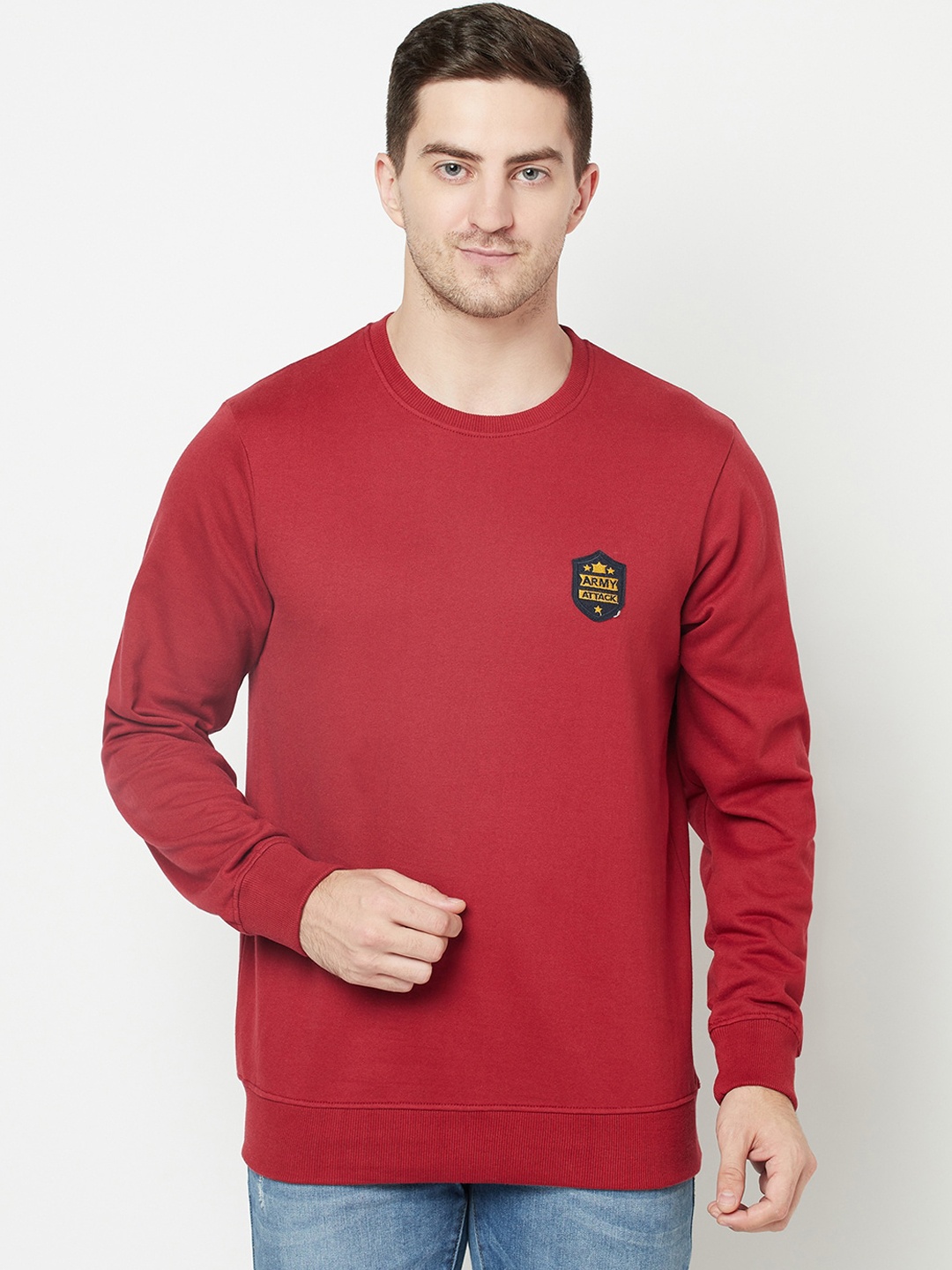 

ELEGANCE Men Red Sweatshirt