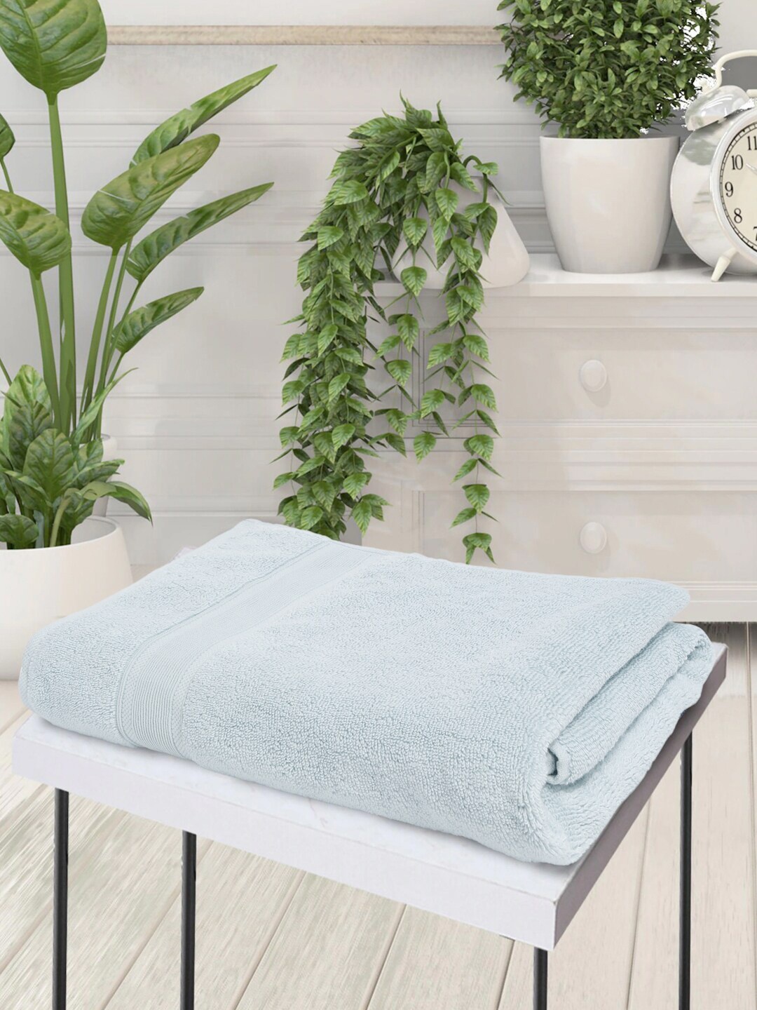 

Creeva Blue Solid 500 GSM Cotton Bath Towel