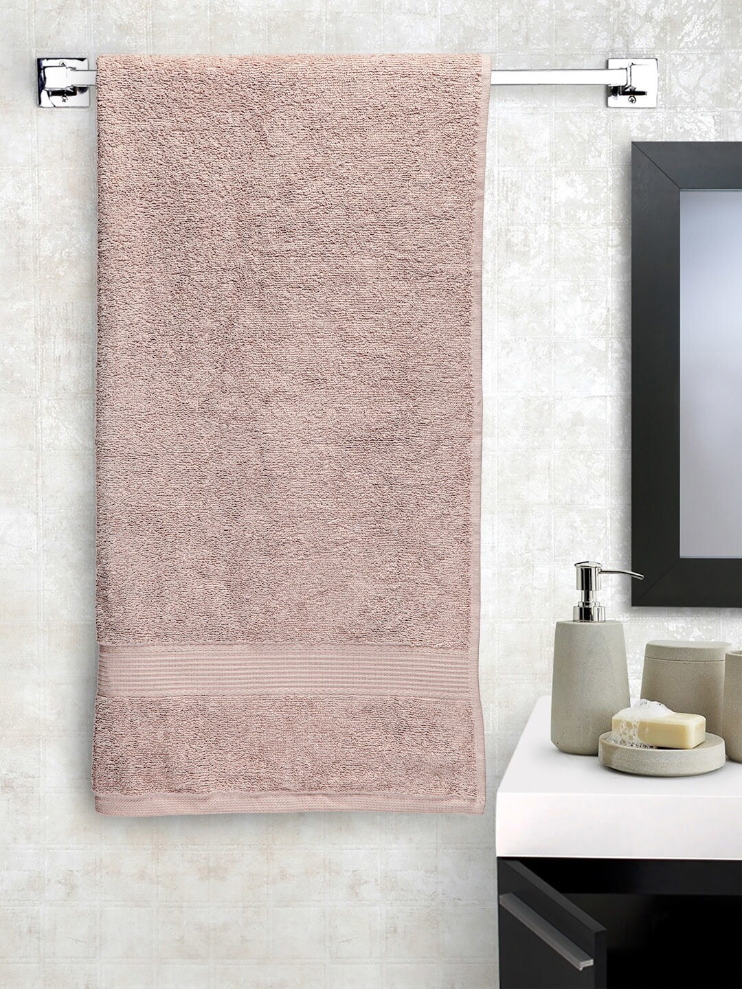 

Creeva Beige Solid 450 GSM Cotton Bath Towel