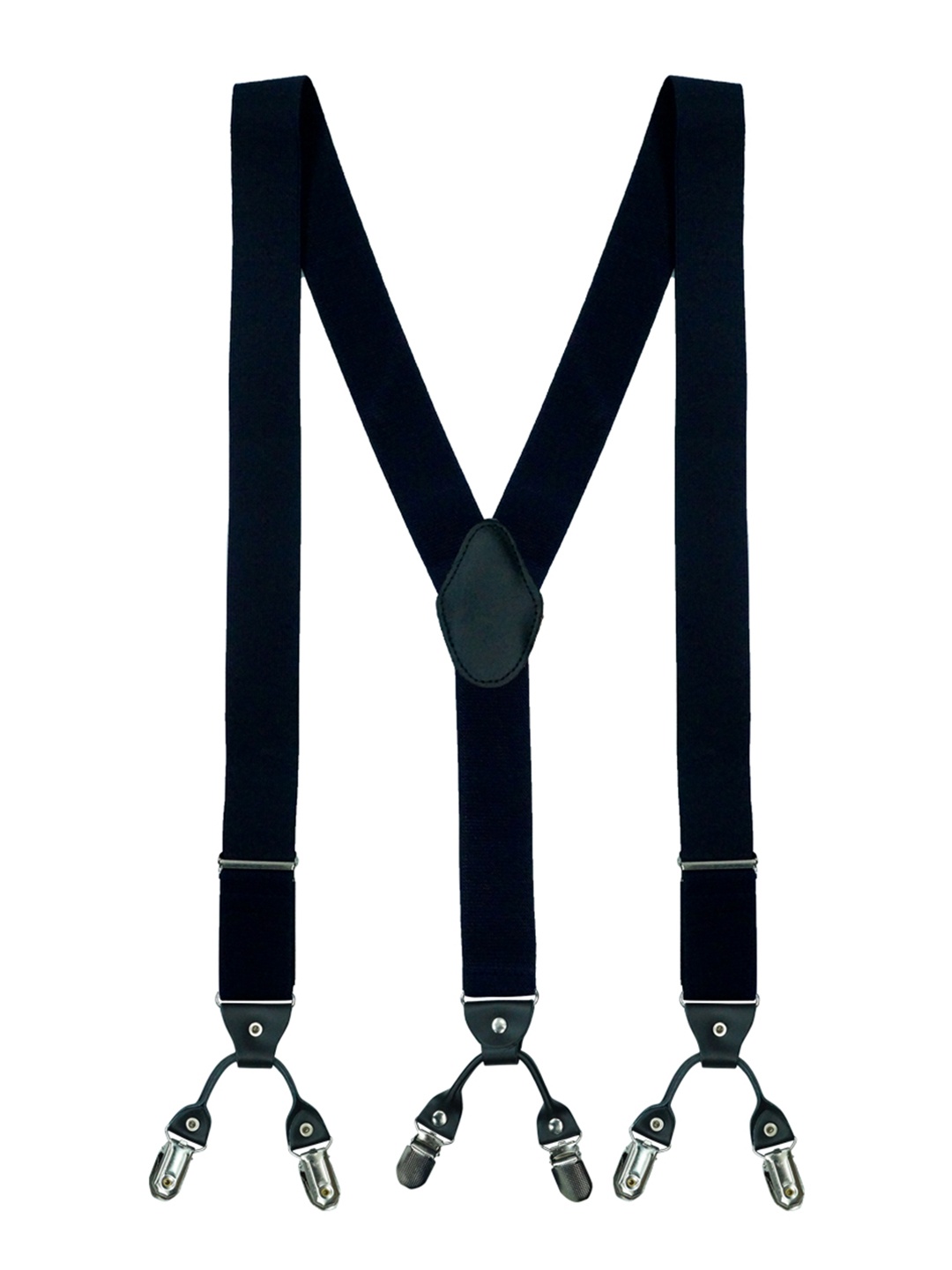 

The Tie Hub Men Black Suspenders