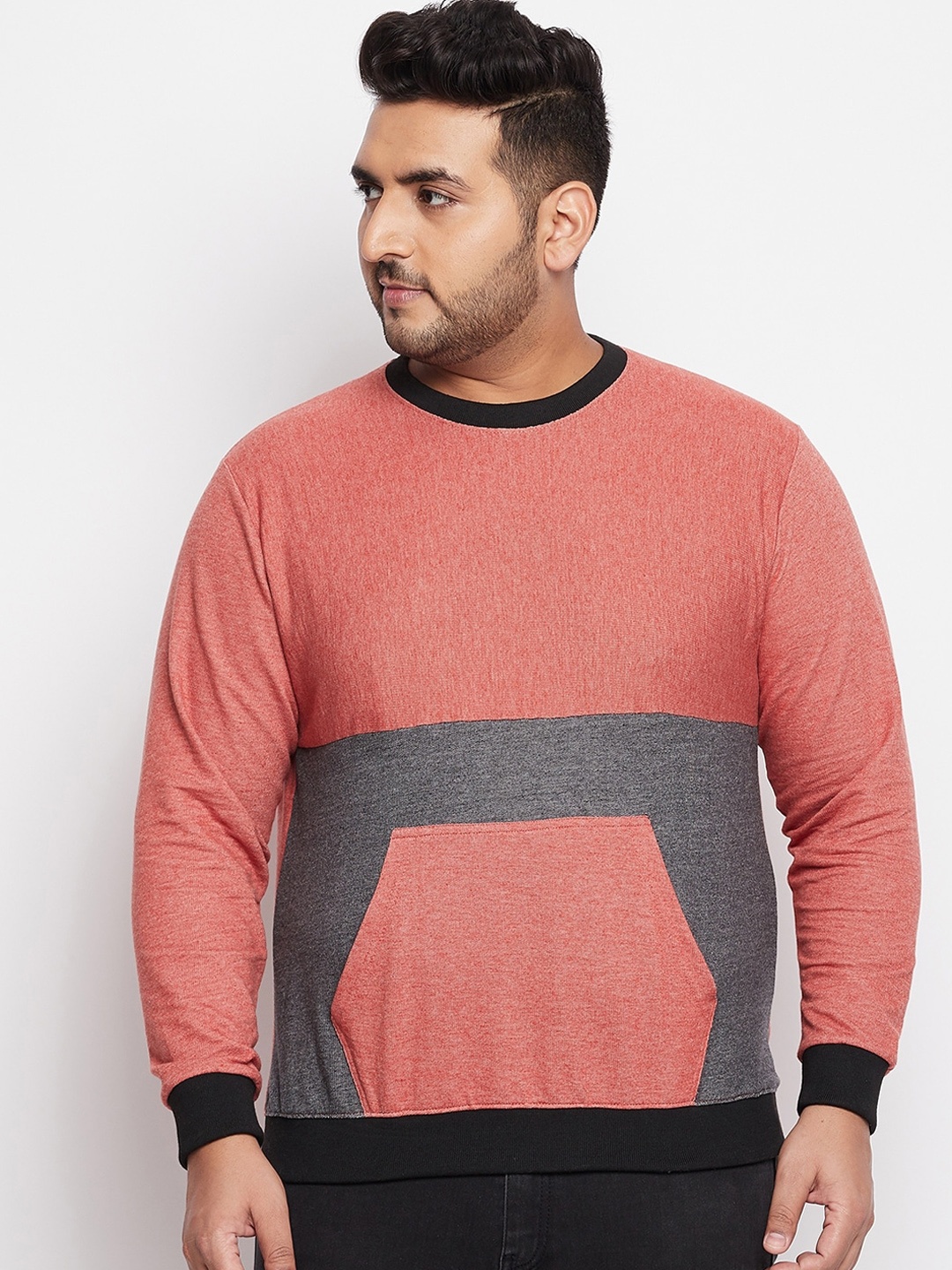 

bigbanana Men Multicoloured Colourblocked Sweatshirt, Multi