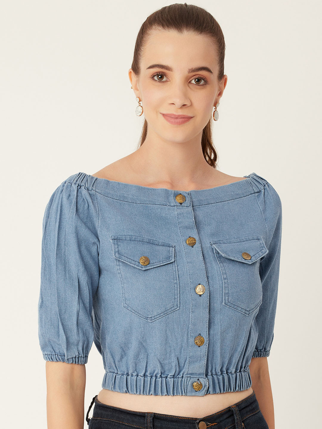 

urSense Blue Denim Regular Top