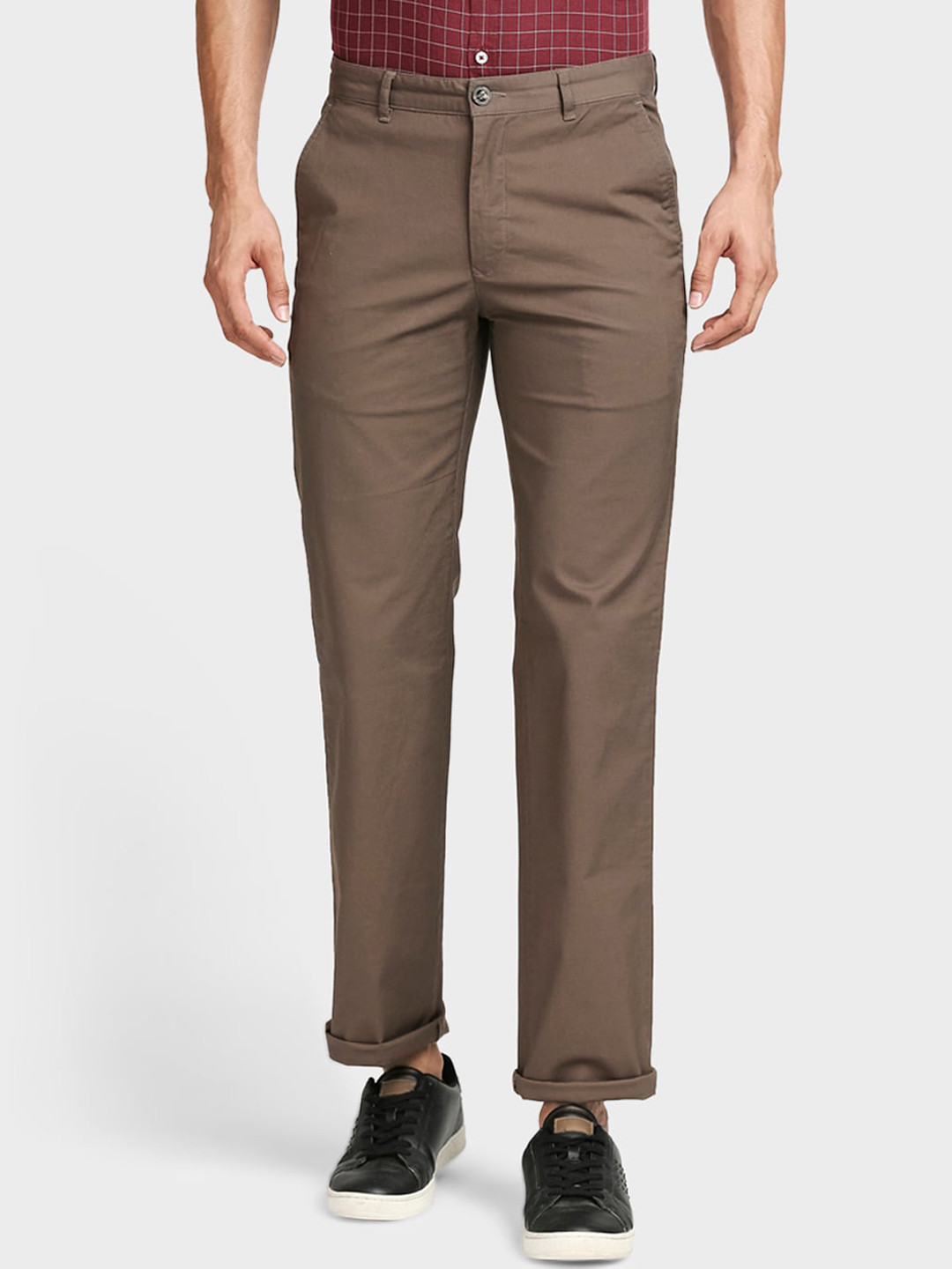 

ColorPlus Men Brown Trousers